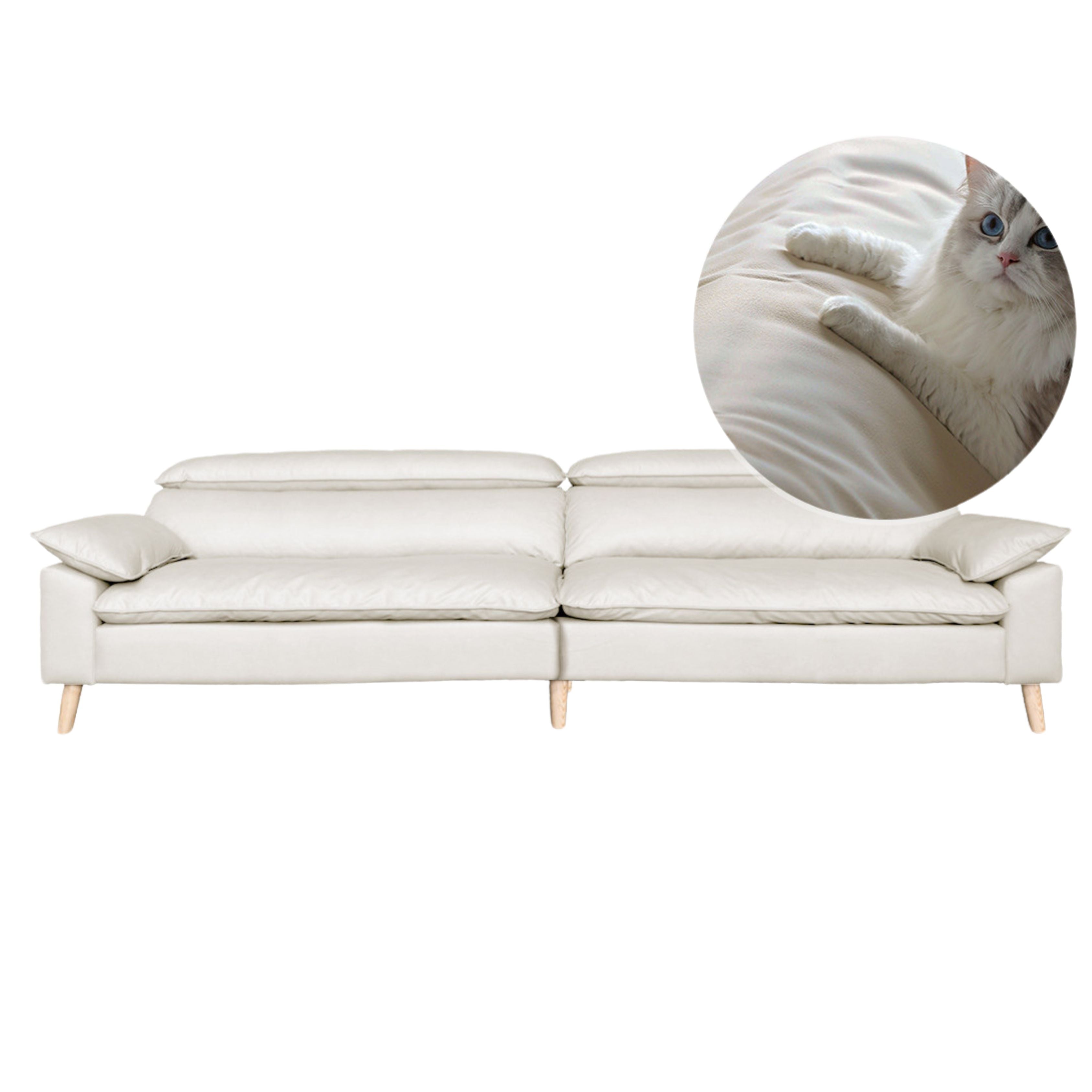 Ash Fabric Sofa Living Room