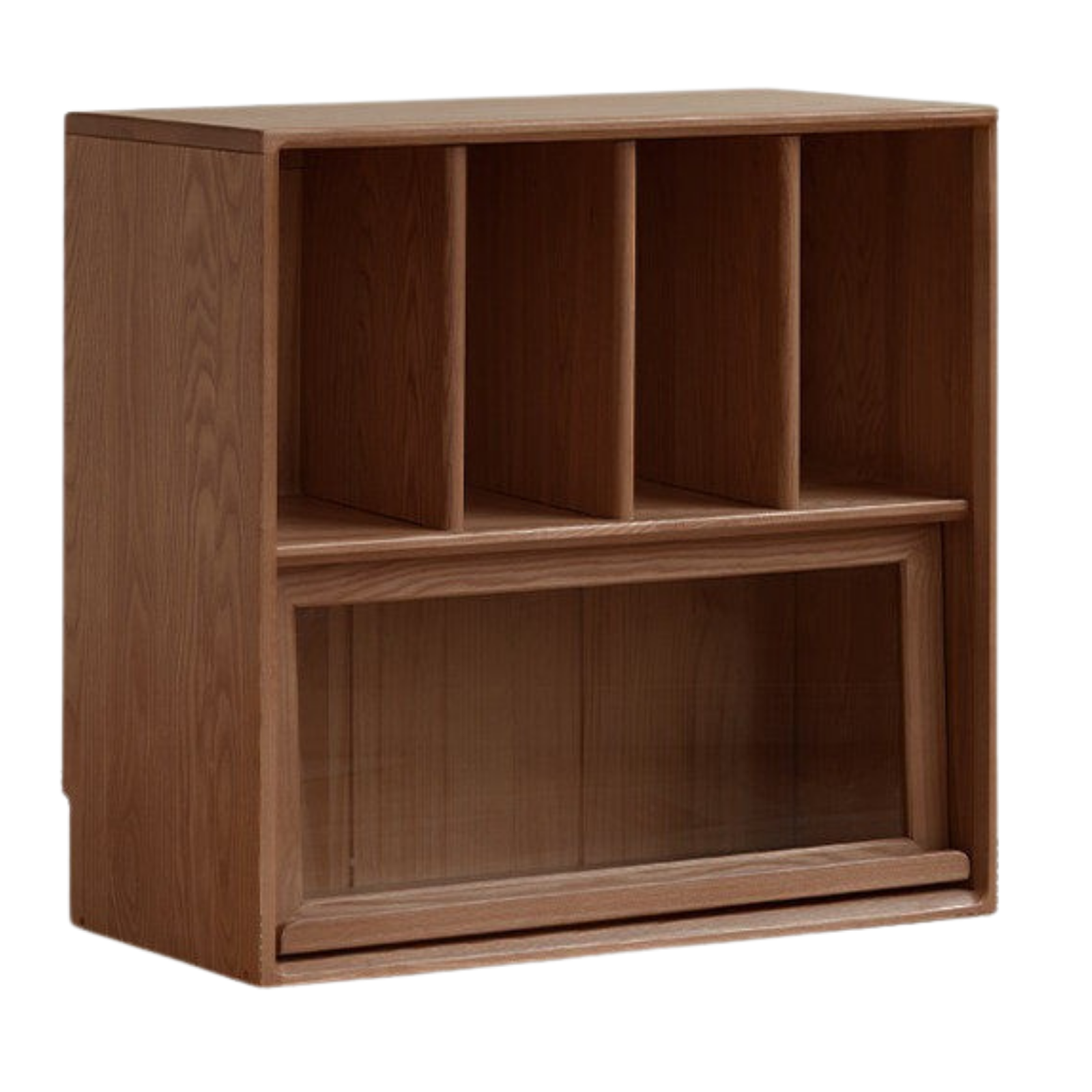 Ash, White Ash, Oak Solid Wood Combination Module Bookcase))