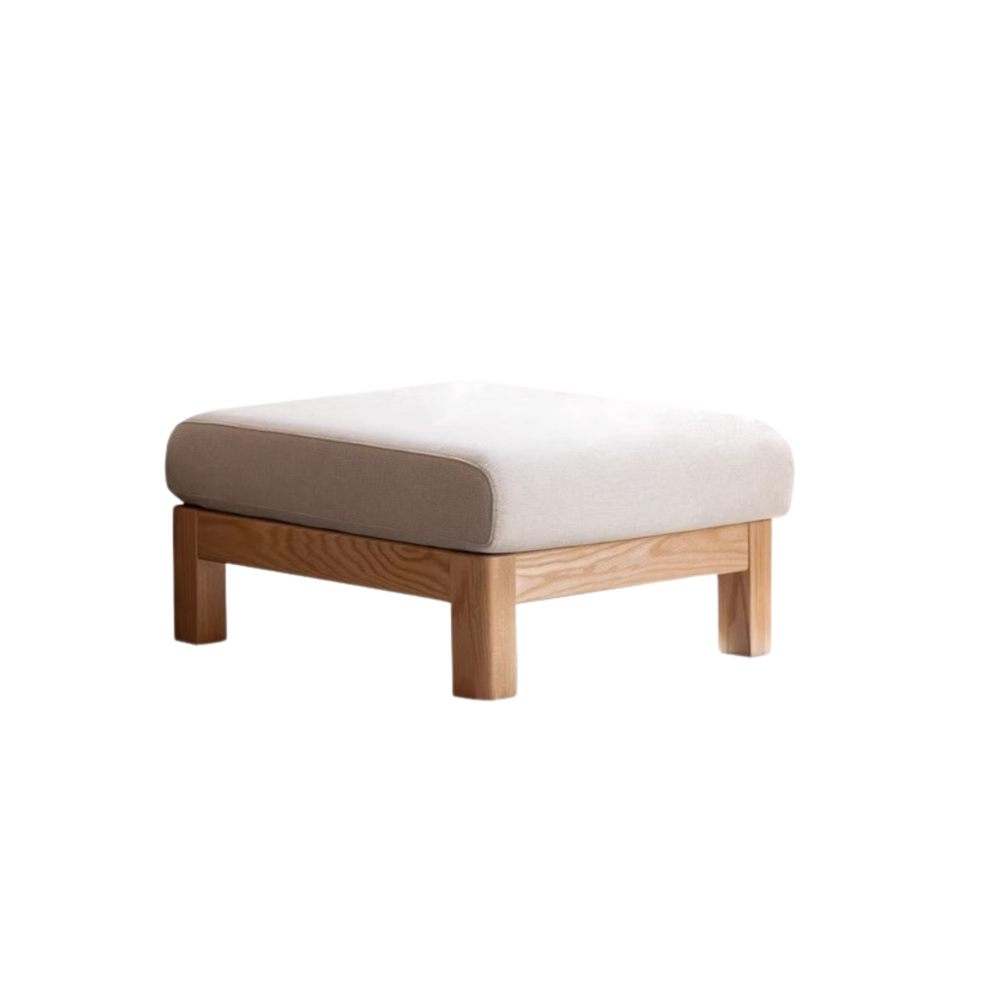 Oak, Ash, Poplar, Black Walnut Solid Wood Footstool Small Fabric Stool For Home