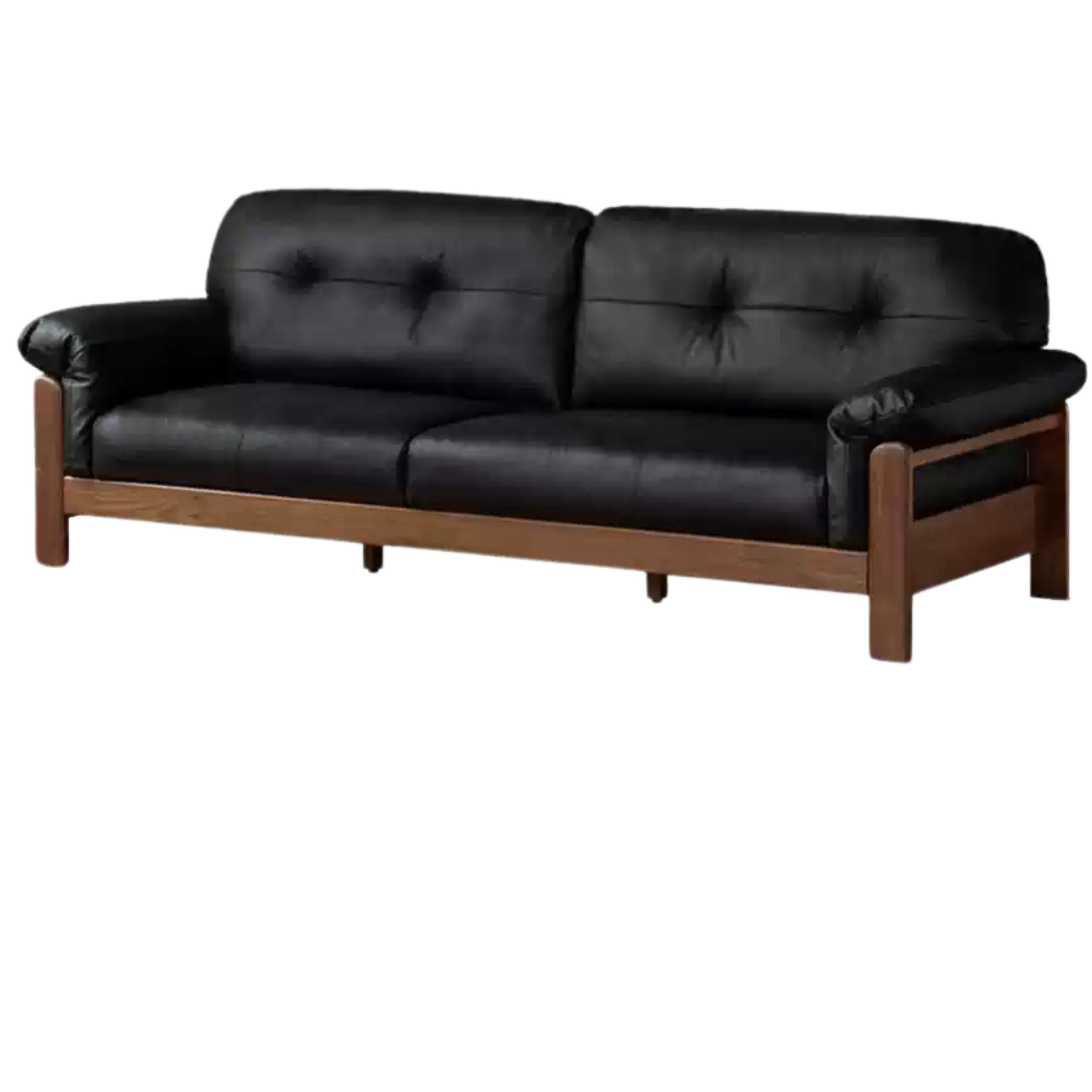 Ash Solid Wood Genuine leather, fabric sofa