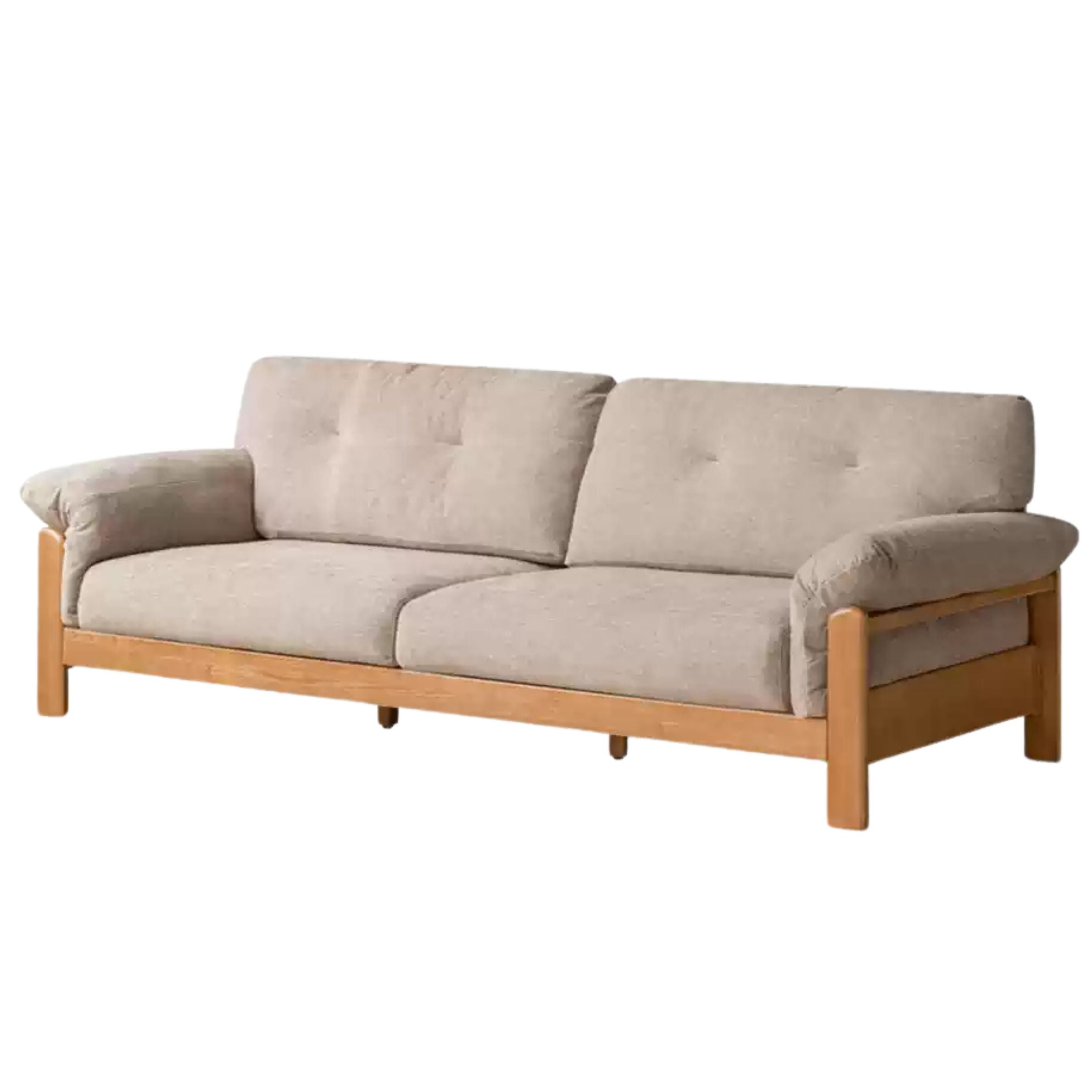 Ash Solid Wood Genuine leather, fabric sofa