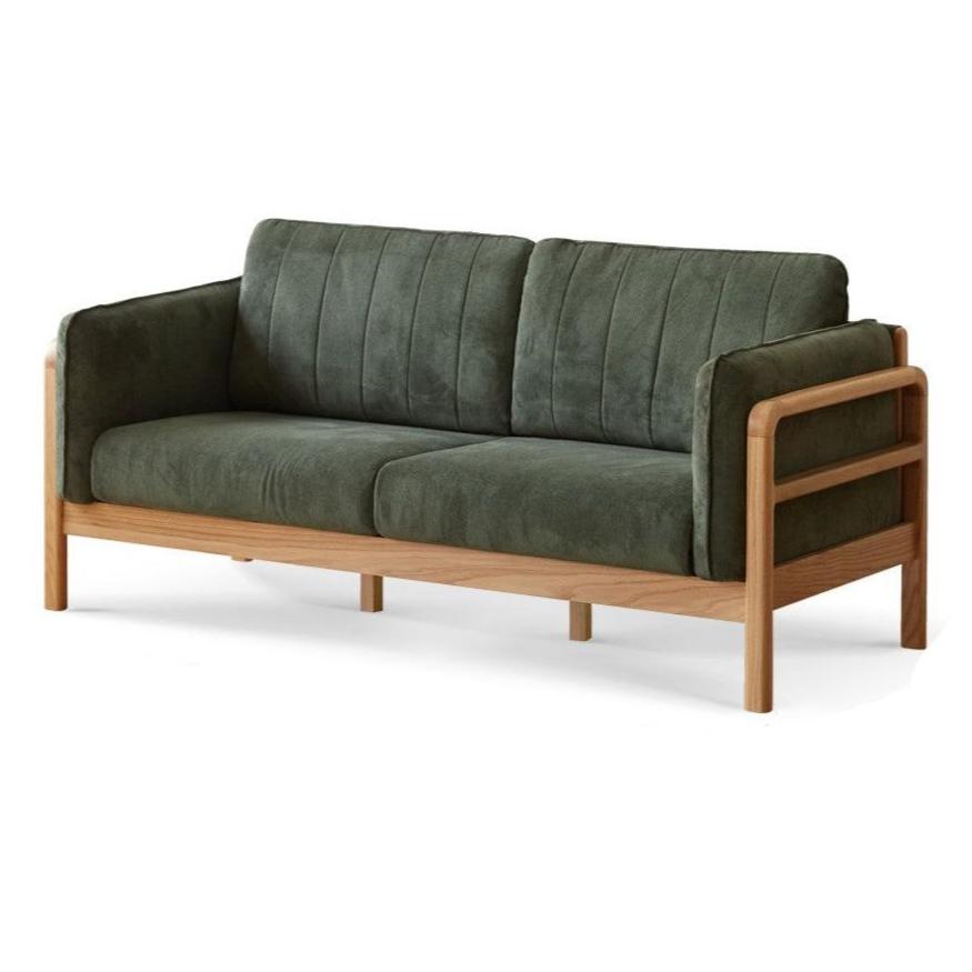 Fabric Solid Wood Modern Simple Fabric Straight Sofa