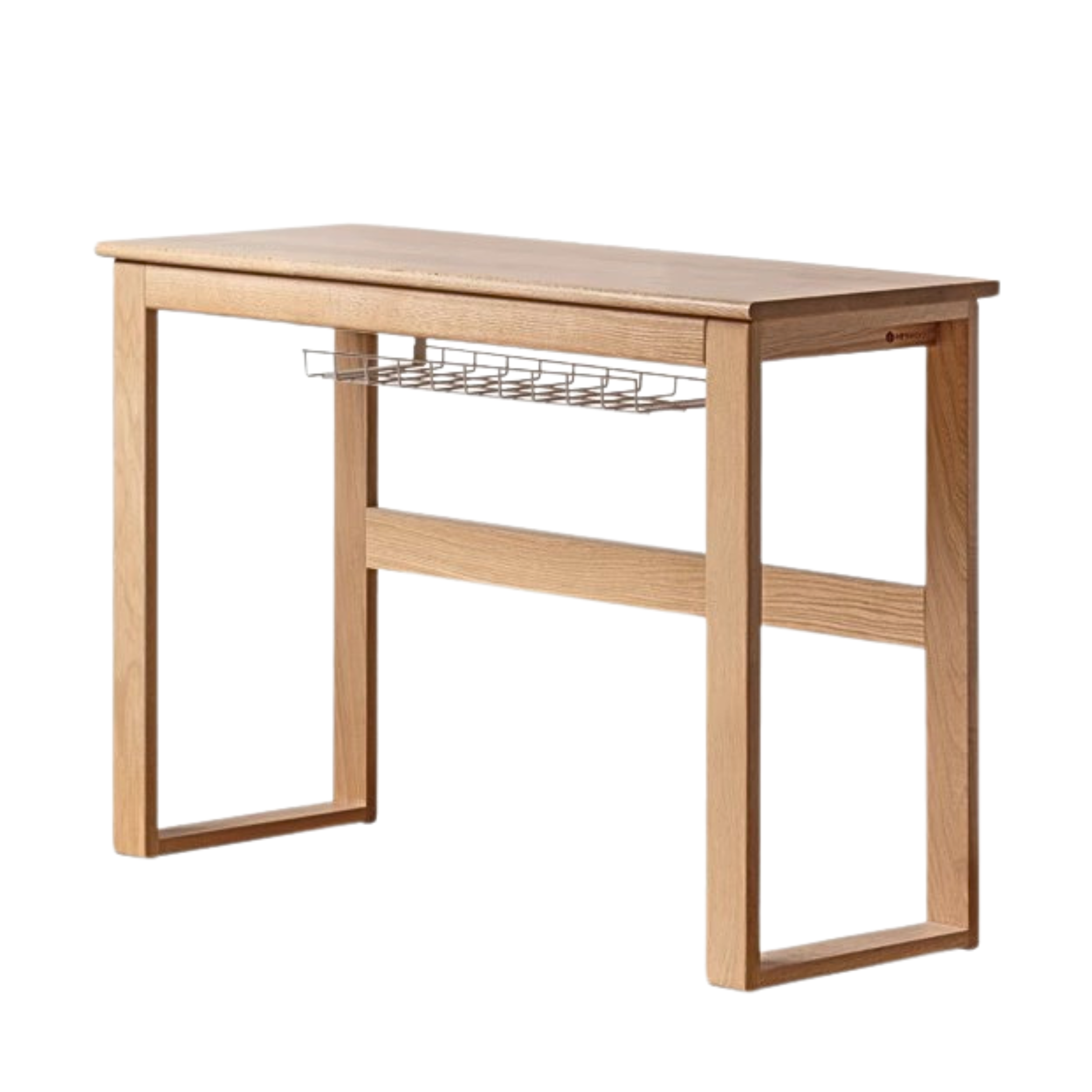 Oak solid wood long office desk-