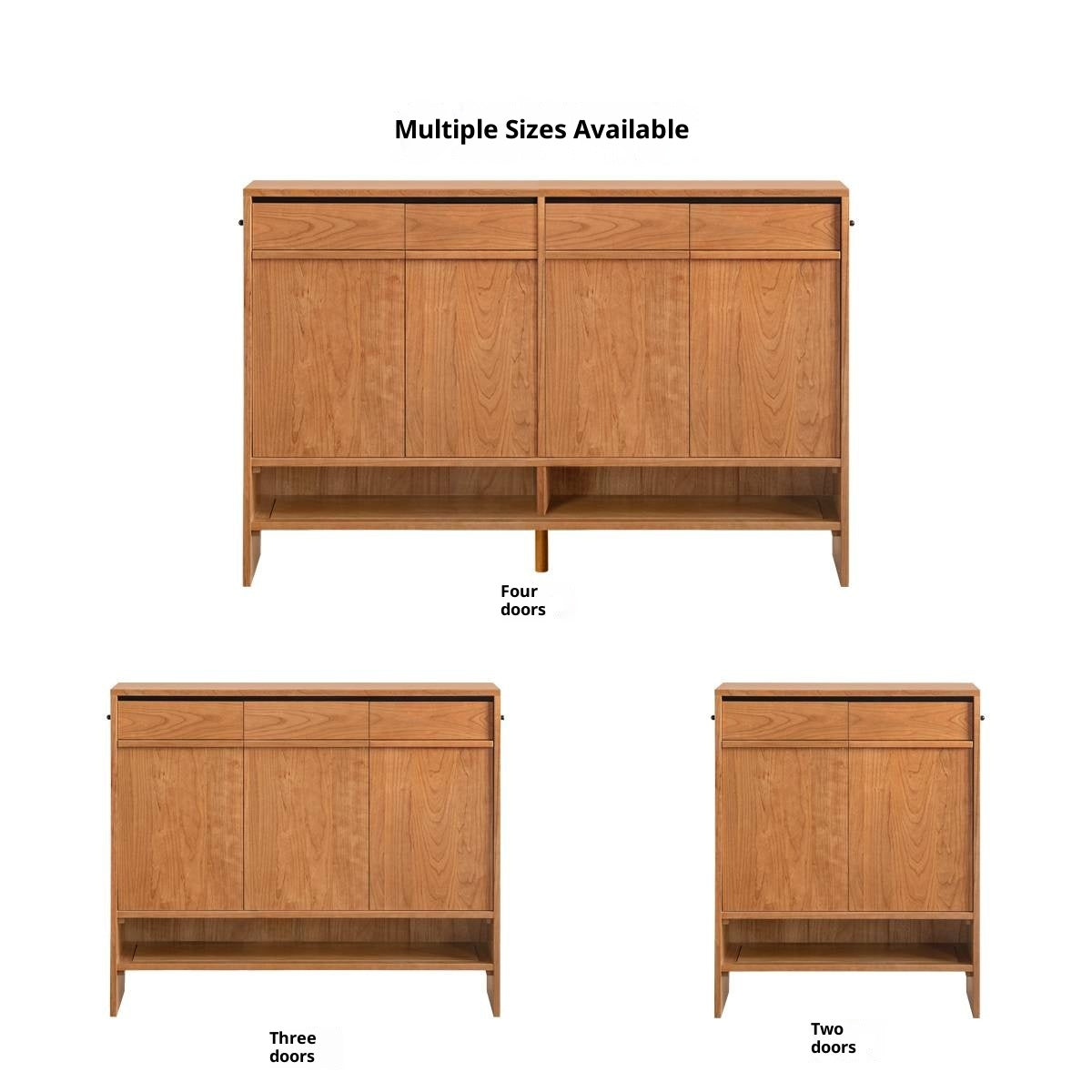 Cherry Solid Wood Modern Shoe Cabinet