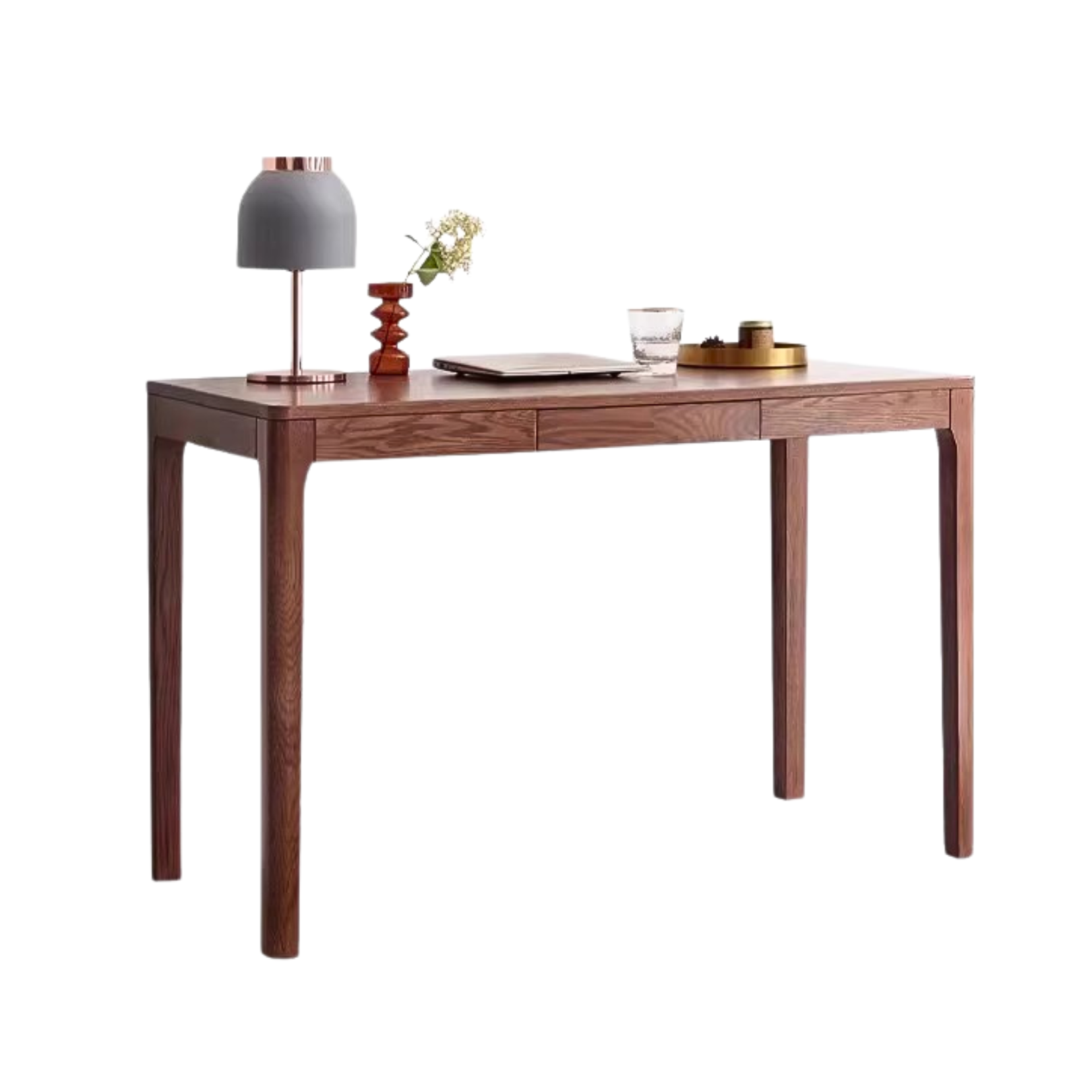 Oak Solid Wood Walnut Color Office Desk