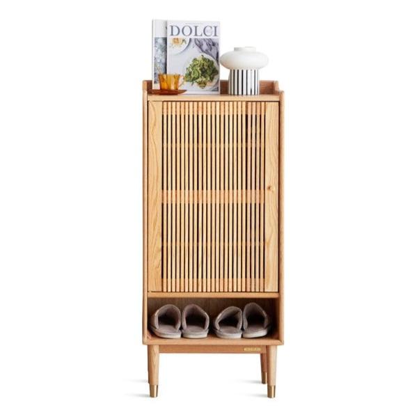 Oak modern Nordic small shoe cabinet