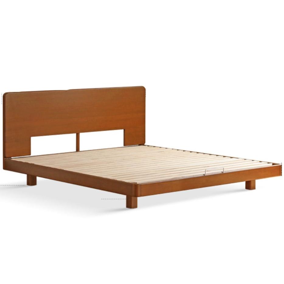 Poplar solid wood retro edge bed<