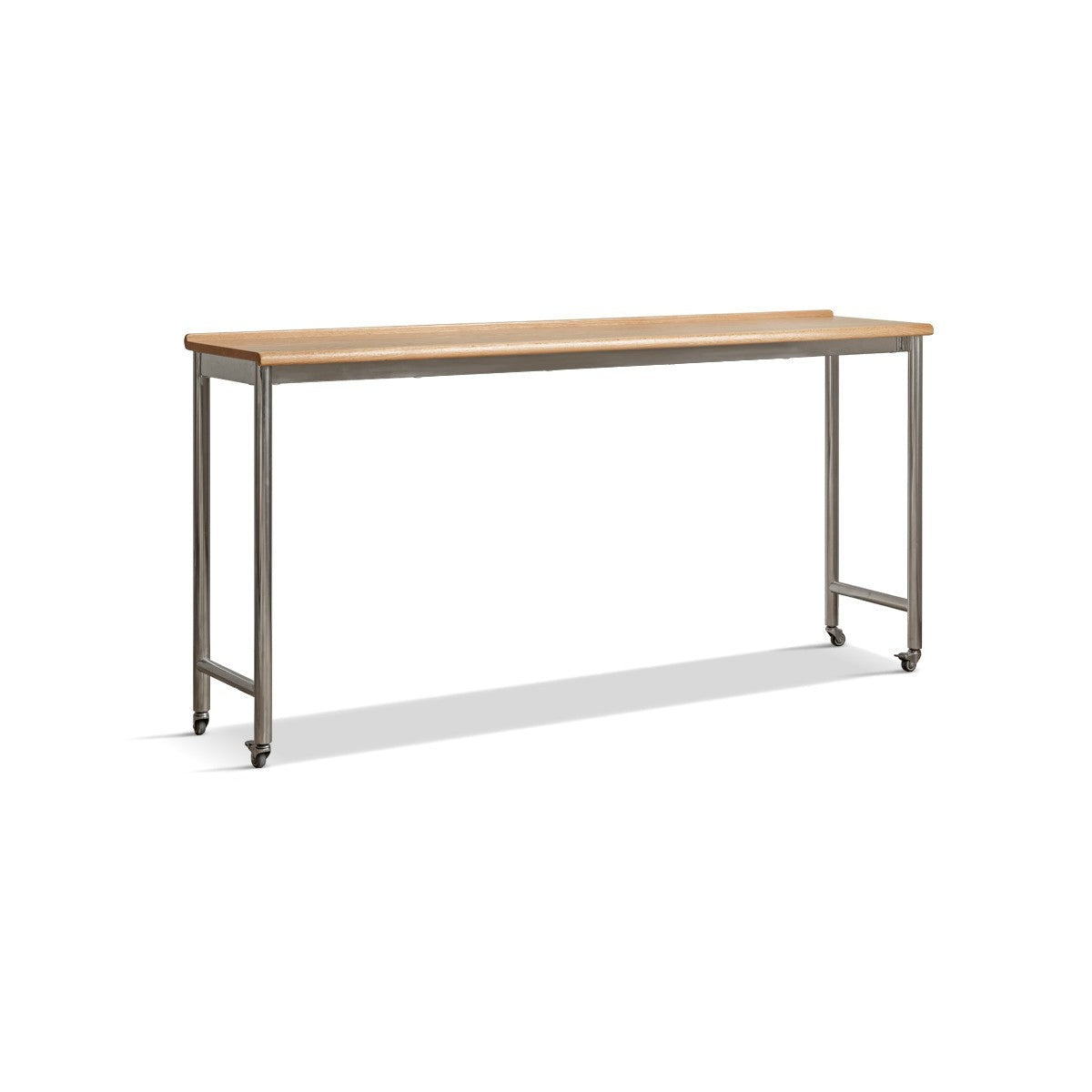 Cross bed table, movable bedside desk Oak solid wood"