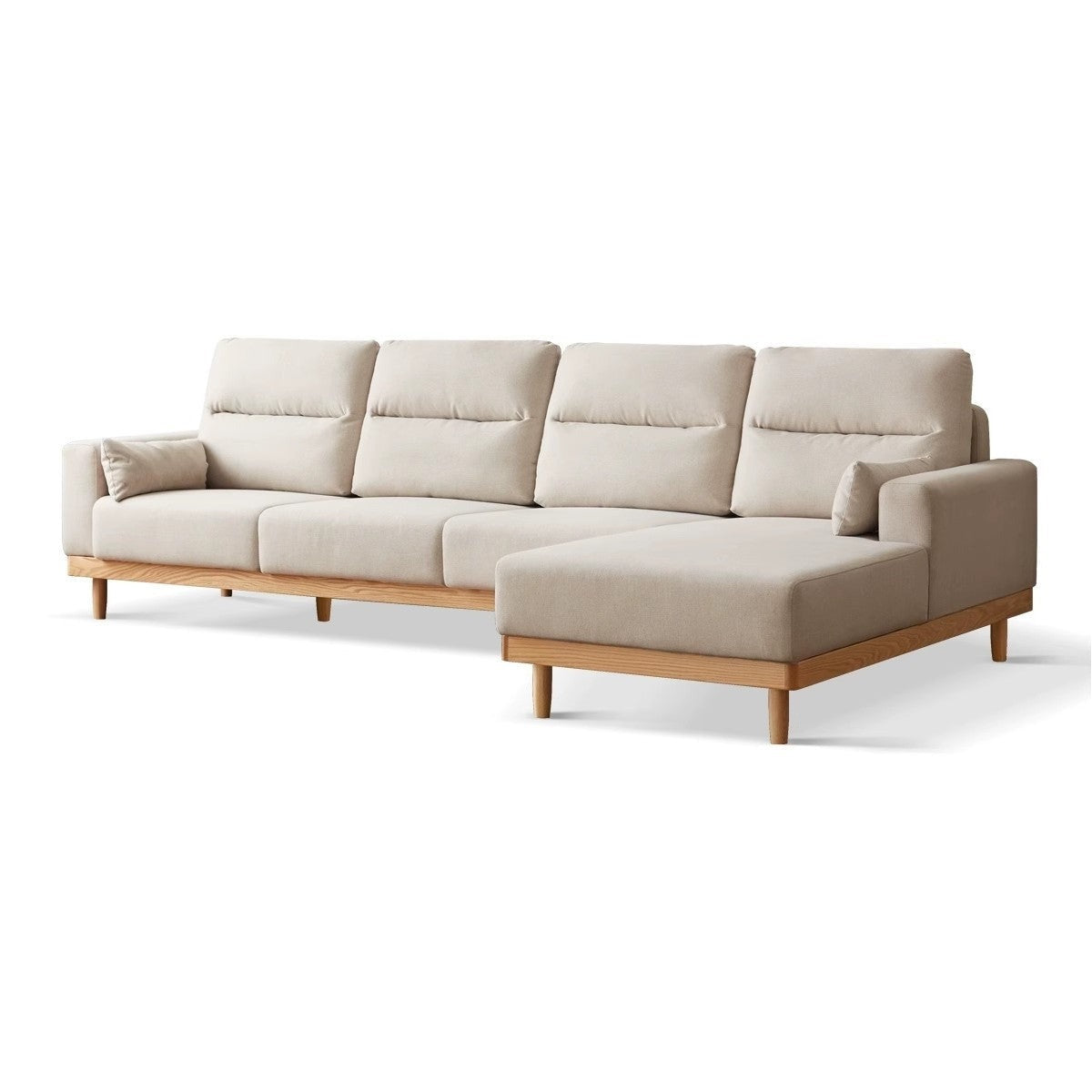 Oak solid wood corner sofa)