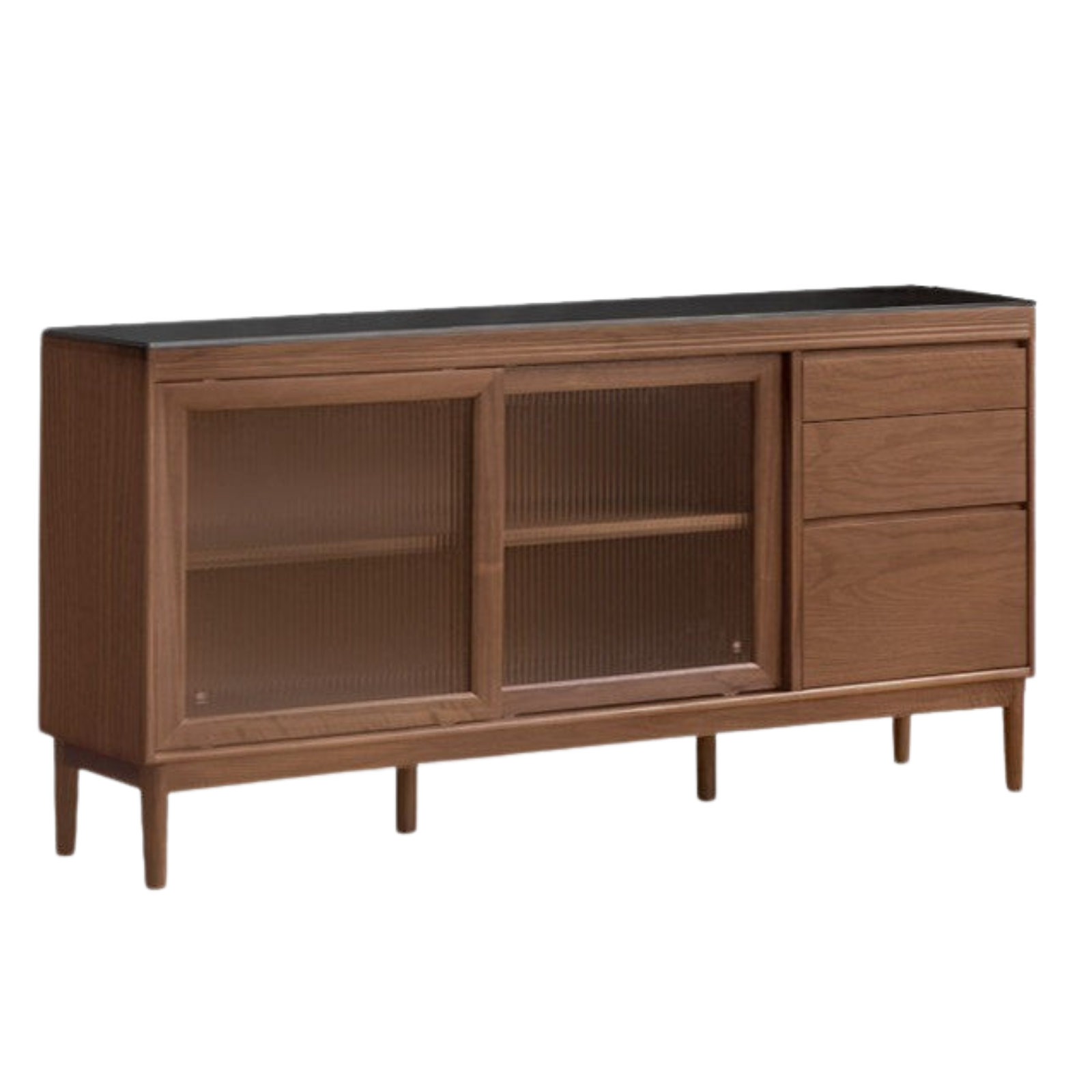 Black Walnut, Oak, Sandalwood, Ash, White Ash Solid Wood Rock Board Sideboard