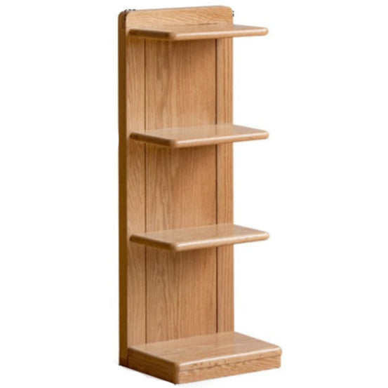 Oak solid wood modern multi-layer bookshelf.