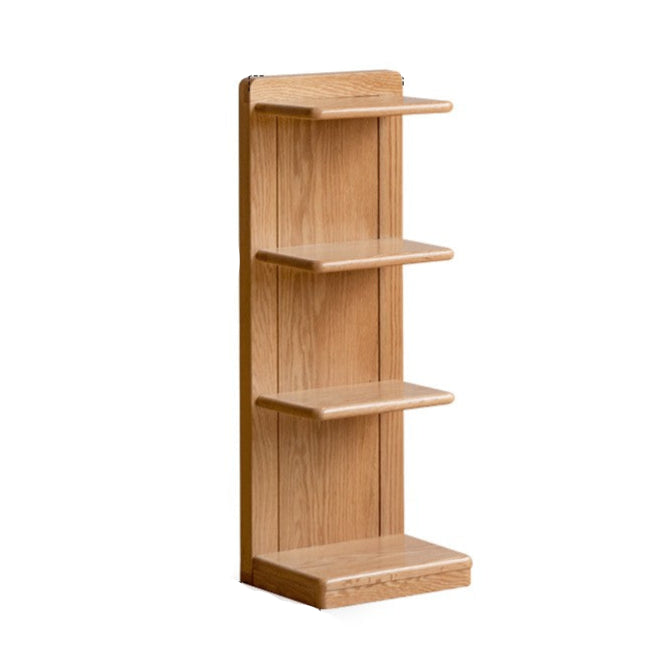 Oak solid wood modern multi-layer bookshelf