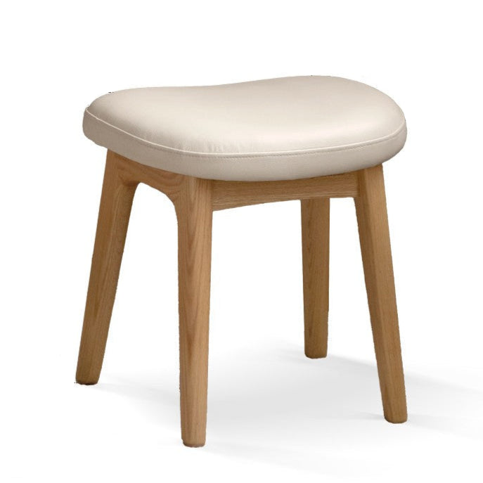 Oak Solid Wood Soft Makeup Stool