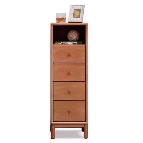 European beech solid wood storage side cabinet combination-