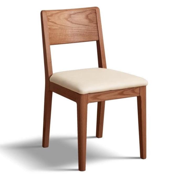 4 pcs set Oak Solid Wood Soft Packed Dining Chair