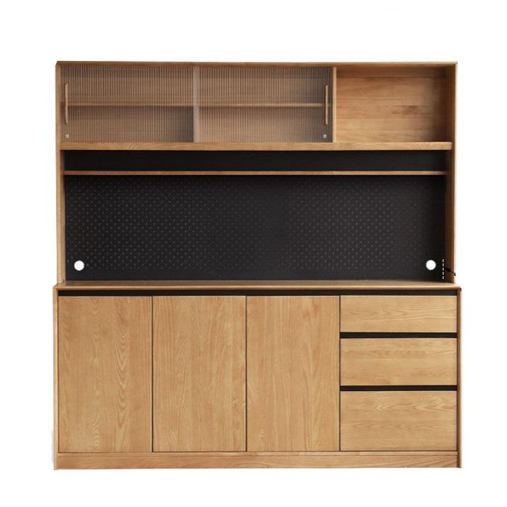 Ash Solid Wood Modern Floor Storage Sideboard