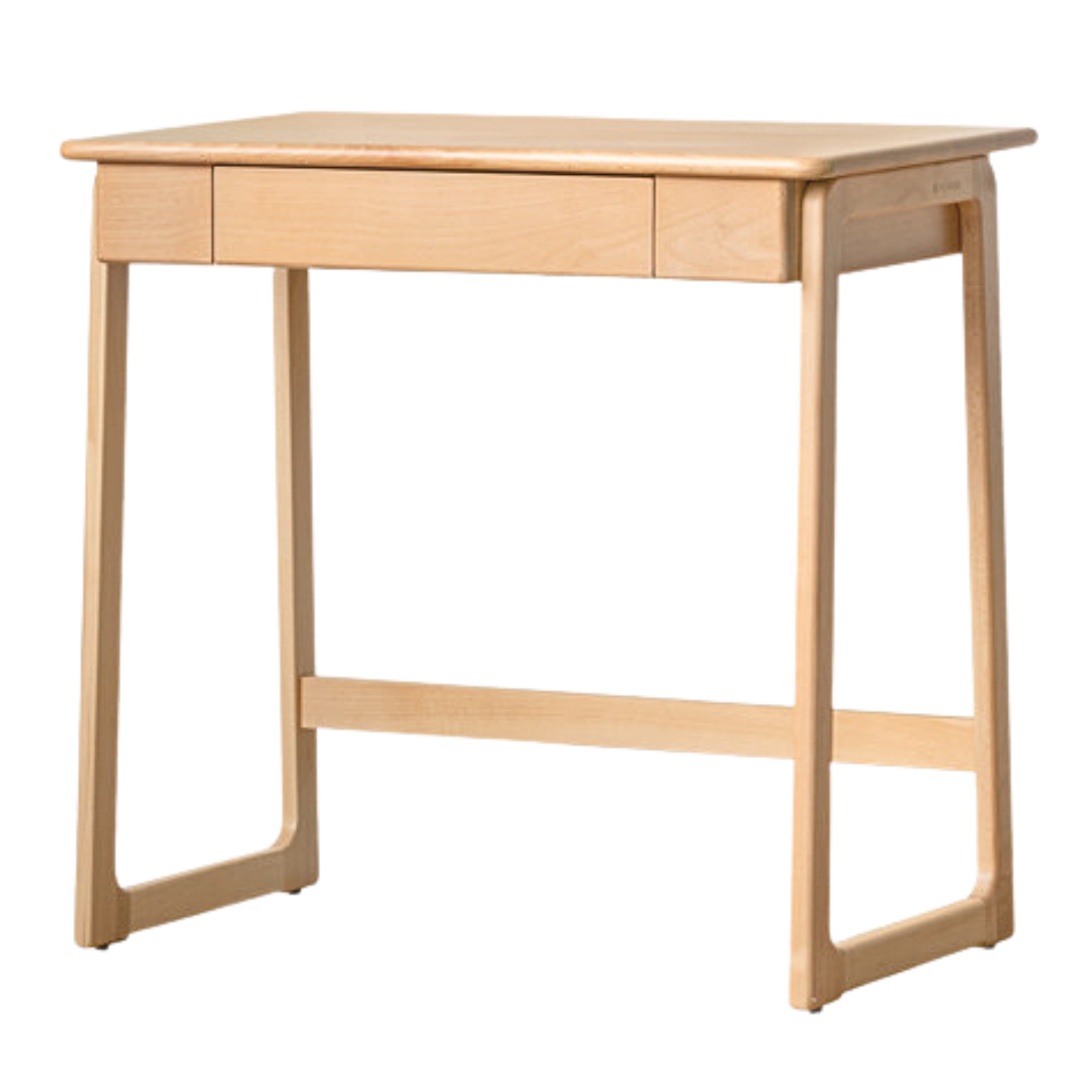 Beech solid wood small desk-