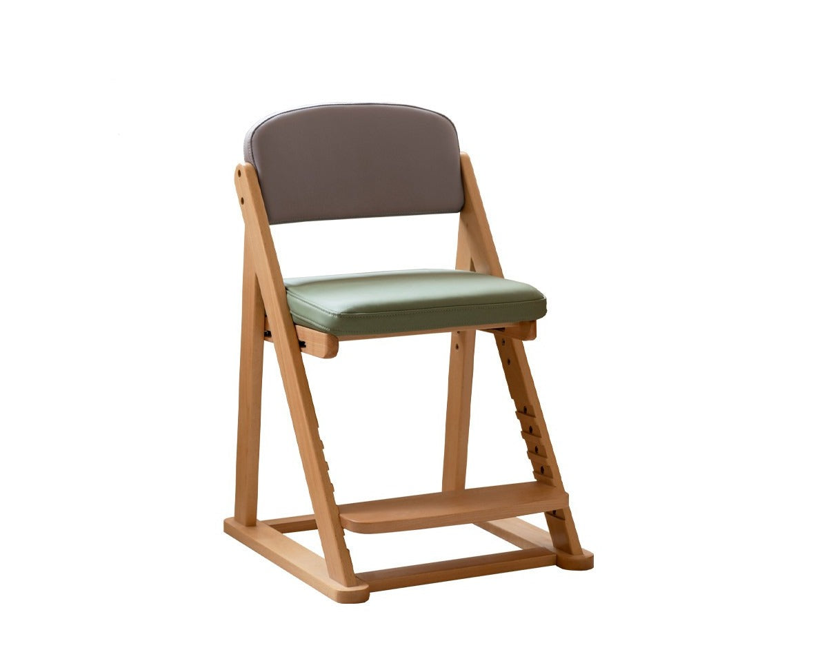 Wooden discount leaning chair