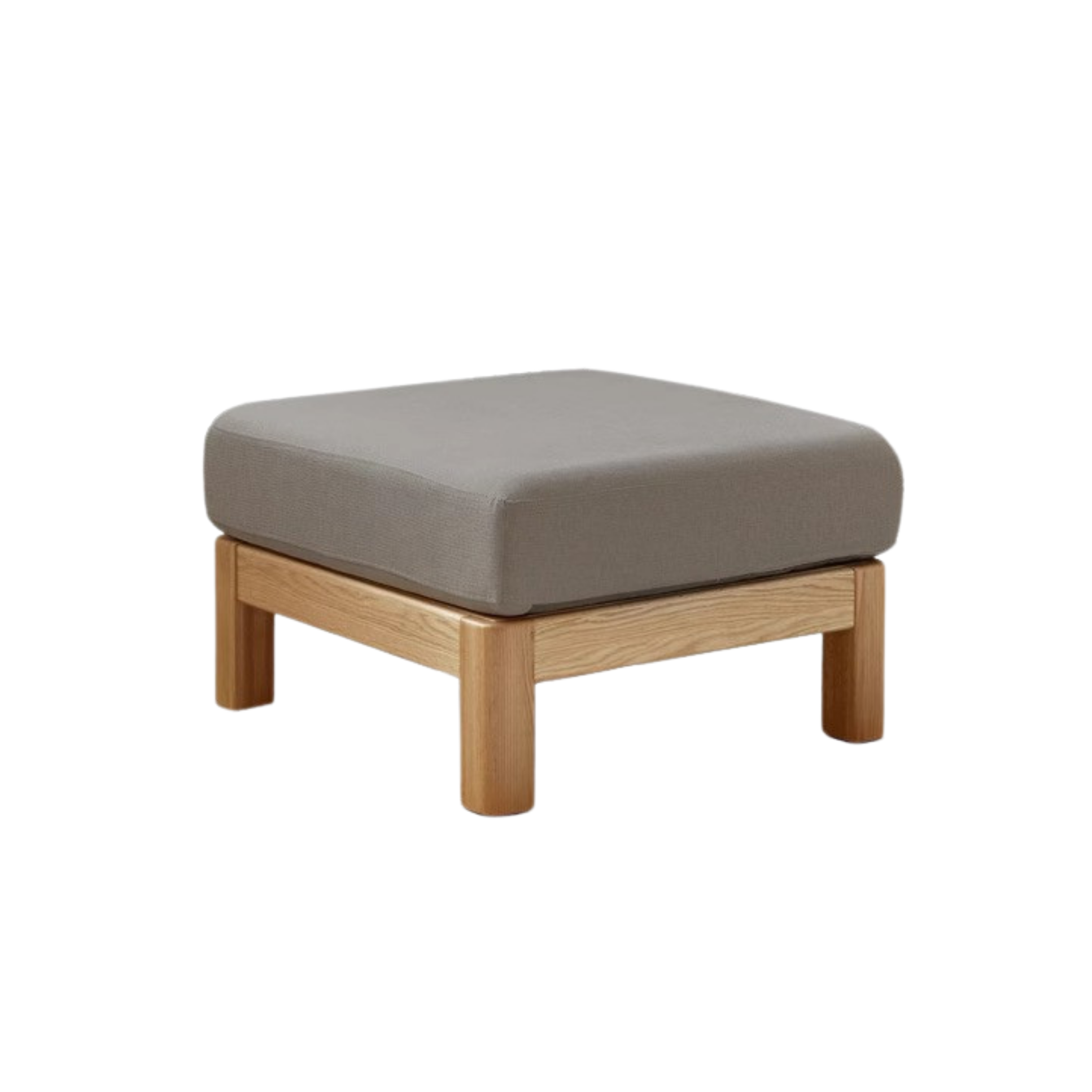 Oak, Ash, Poplar, Black Walnut Solid Wood Footstool Small Fabric Stool For Home