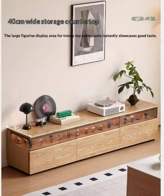 Ash Solid Wood Modern TV Cabinet