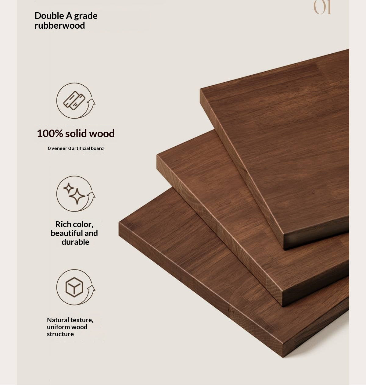 Rubberwood Solid Wood Shoe Cabinet with Space Saving Flip Storage
