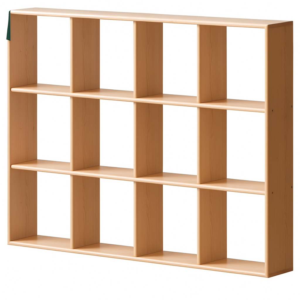 Beech Solid Wood Multi-layer Kids Combination Bookcase