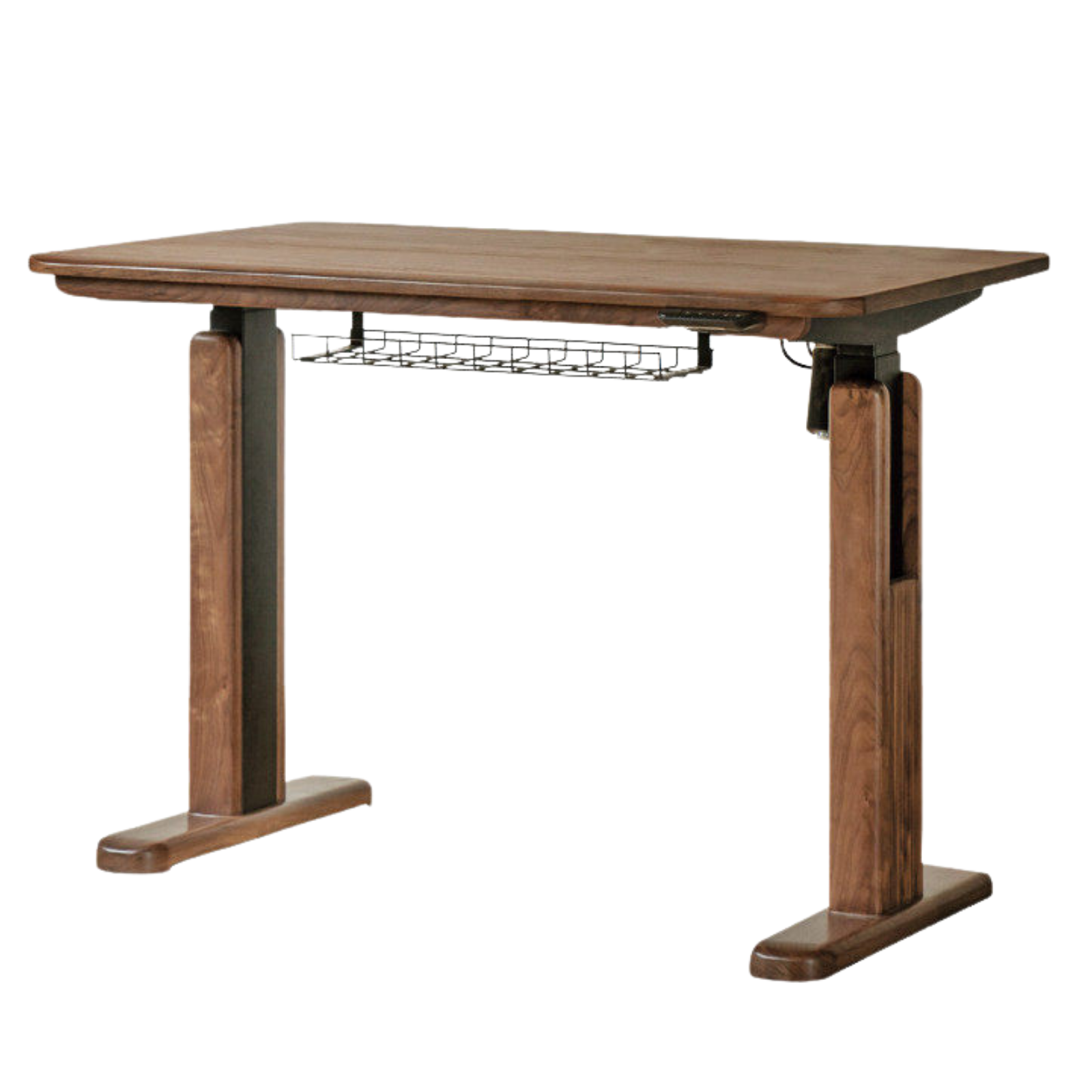 Black Walnut, Oak, Sandalwood, Ash Solid Wood Electric Elevating Desk