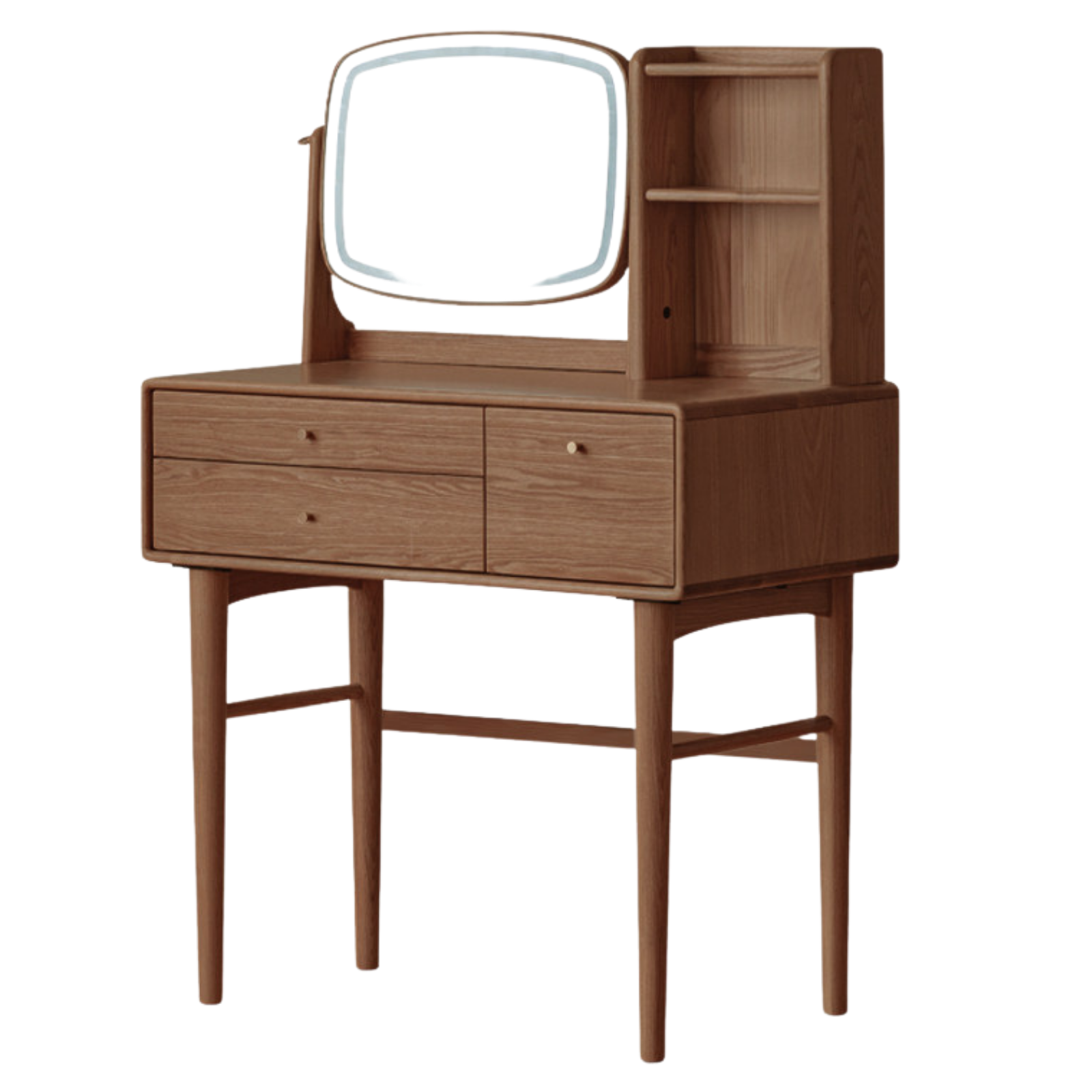 Ash Solid Wood Modern Style Vanity Table Multi Functional.