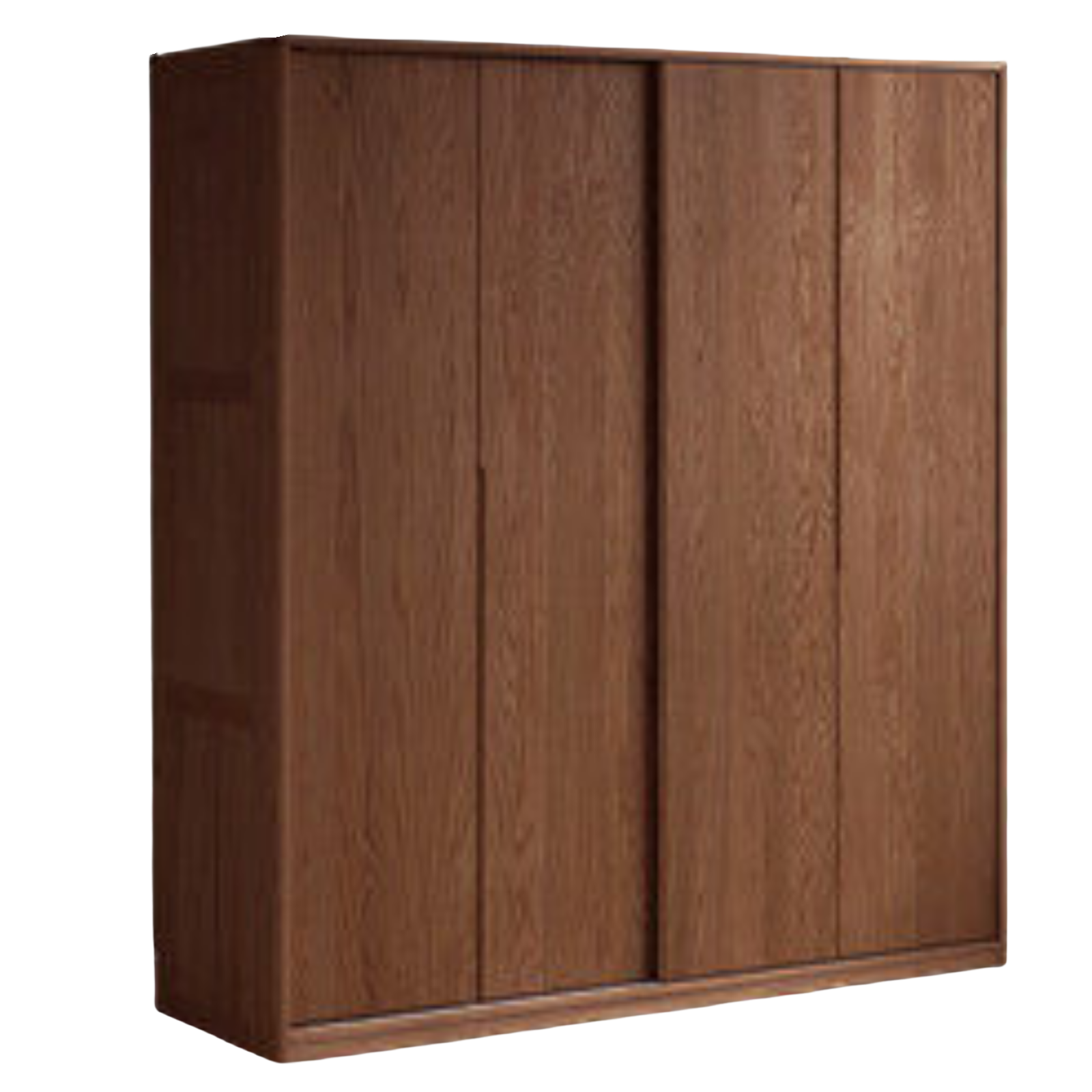Oak Solid Wood Sliding Door Wardrobe.