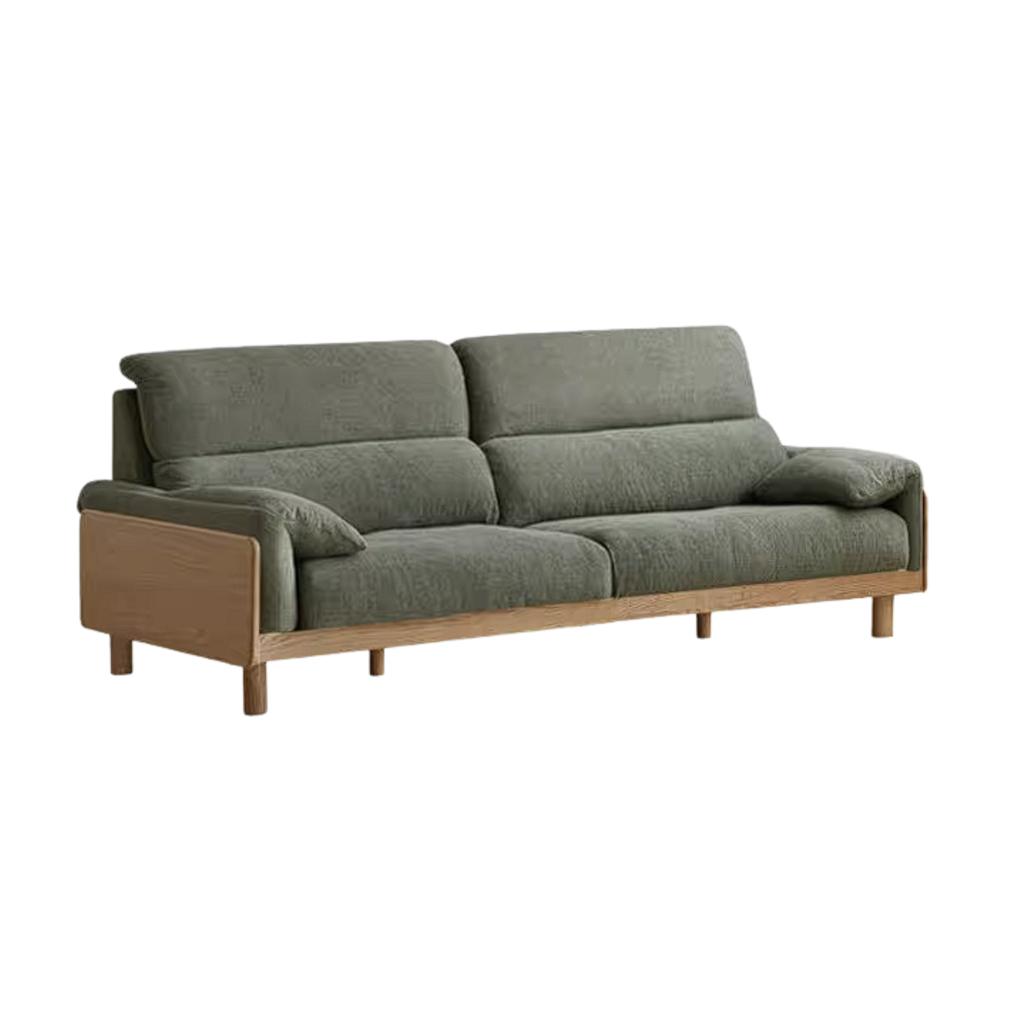 Ash Solid Wood Sofa with Modern Casual Design