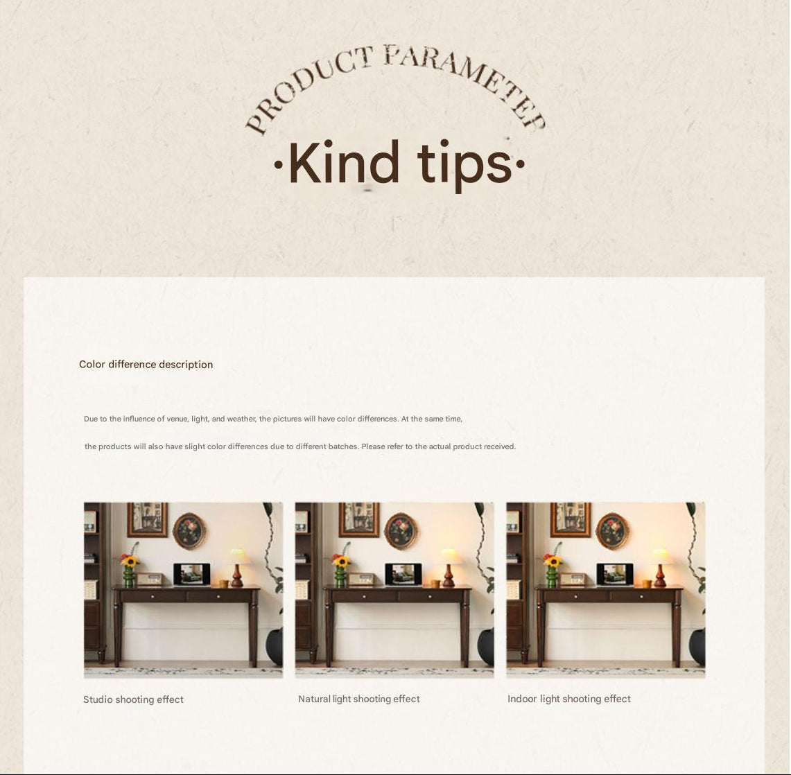 Black Walnut, Poplar Solid Wood American Retro Desk