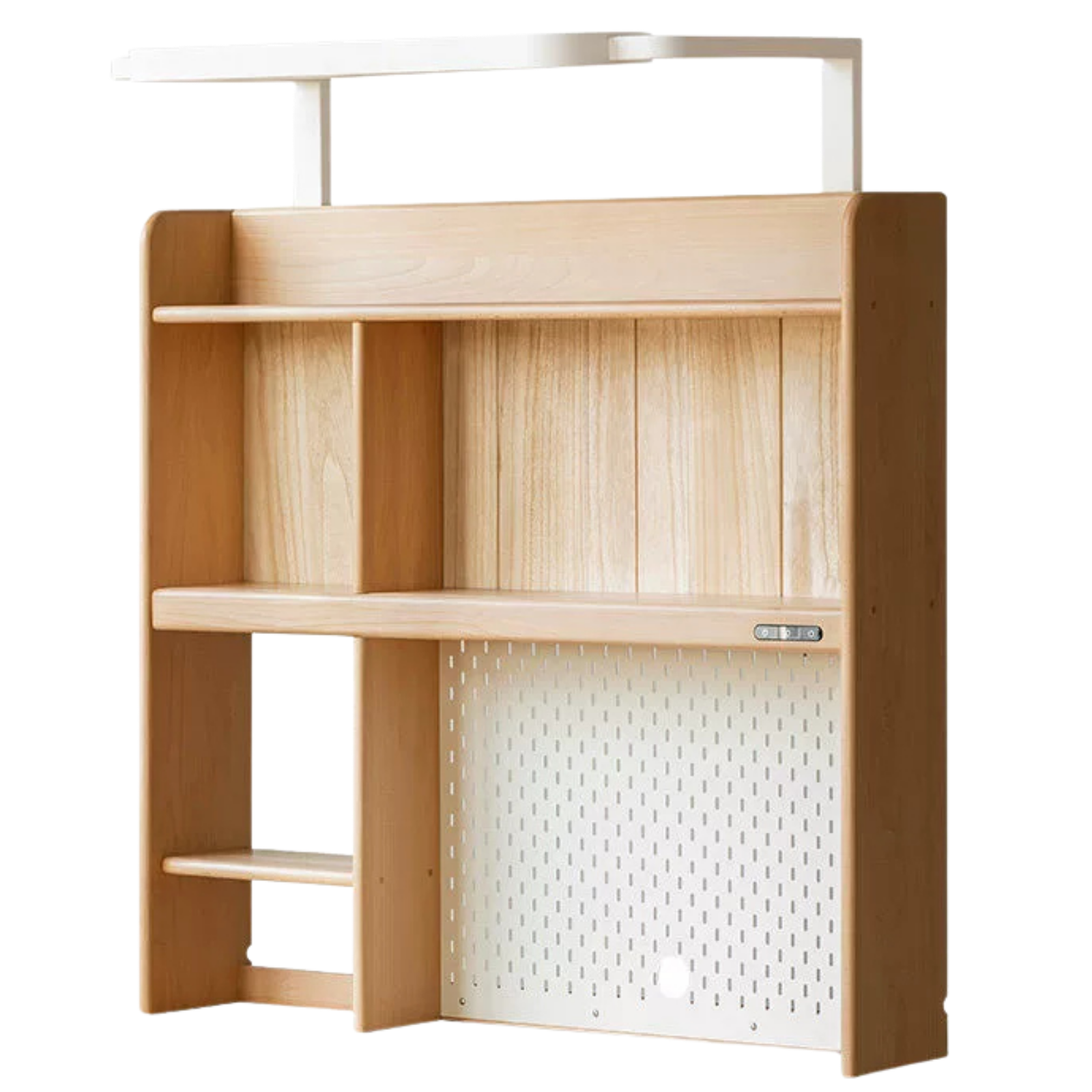 Beech, Oak, Tulipwood Solid Wood, Solid RubberWood Study Desk with Shelf
