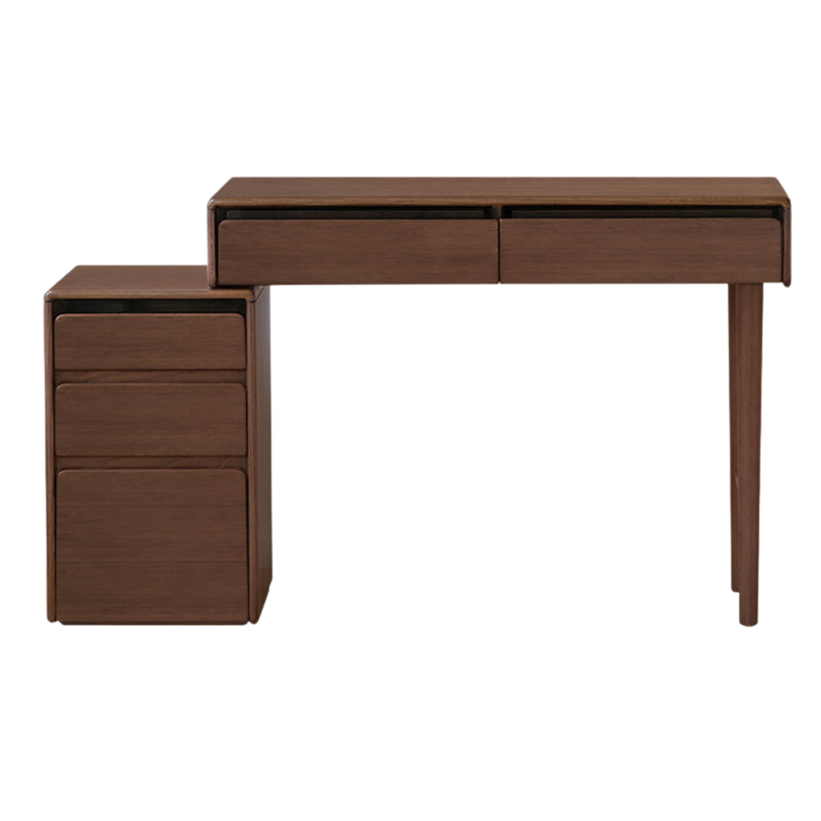 Black Walnut, Oak, Ash, Solid Longan Hardwood, Sandalwood Solid Wood Retractable Vanity Table.