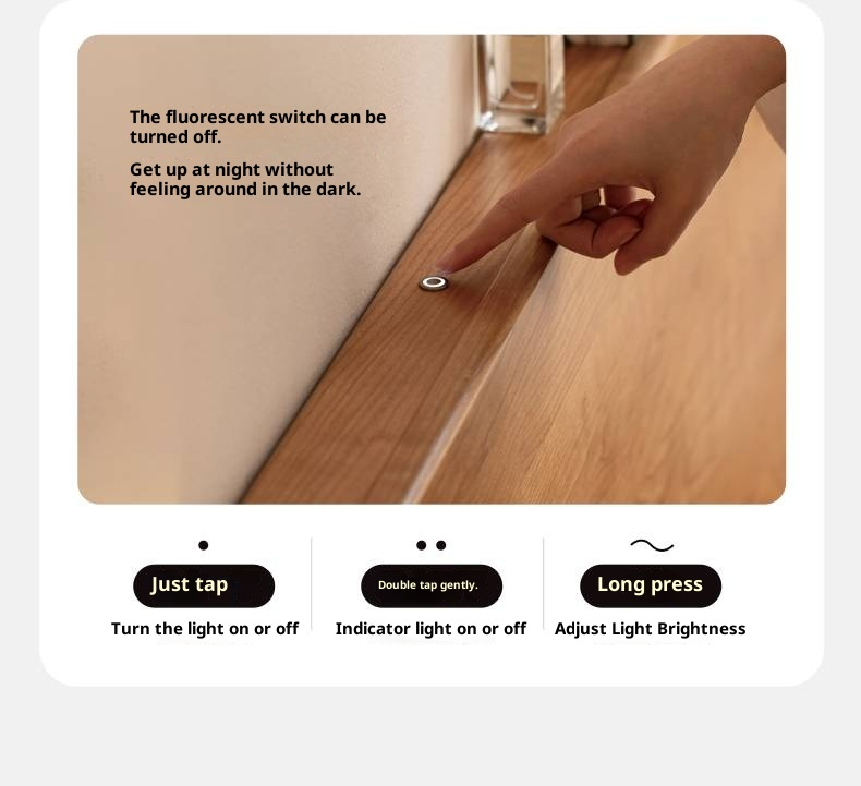 Cherry Solid Wood Suspended Bed with Light