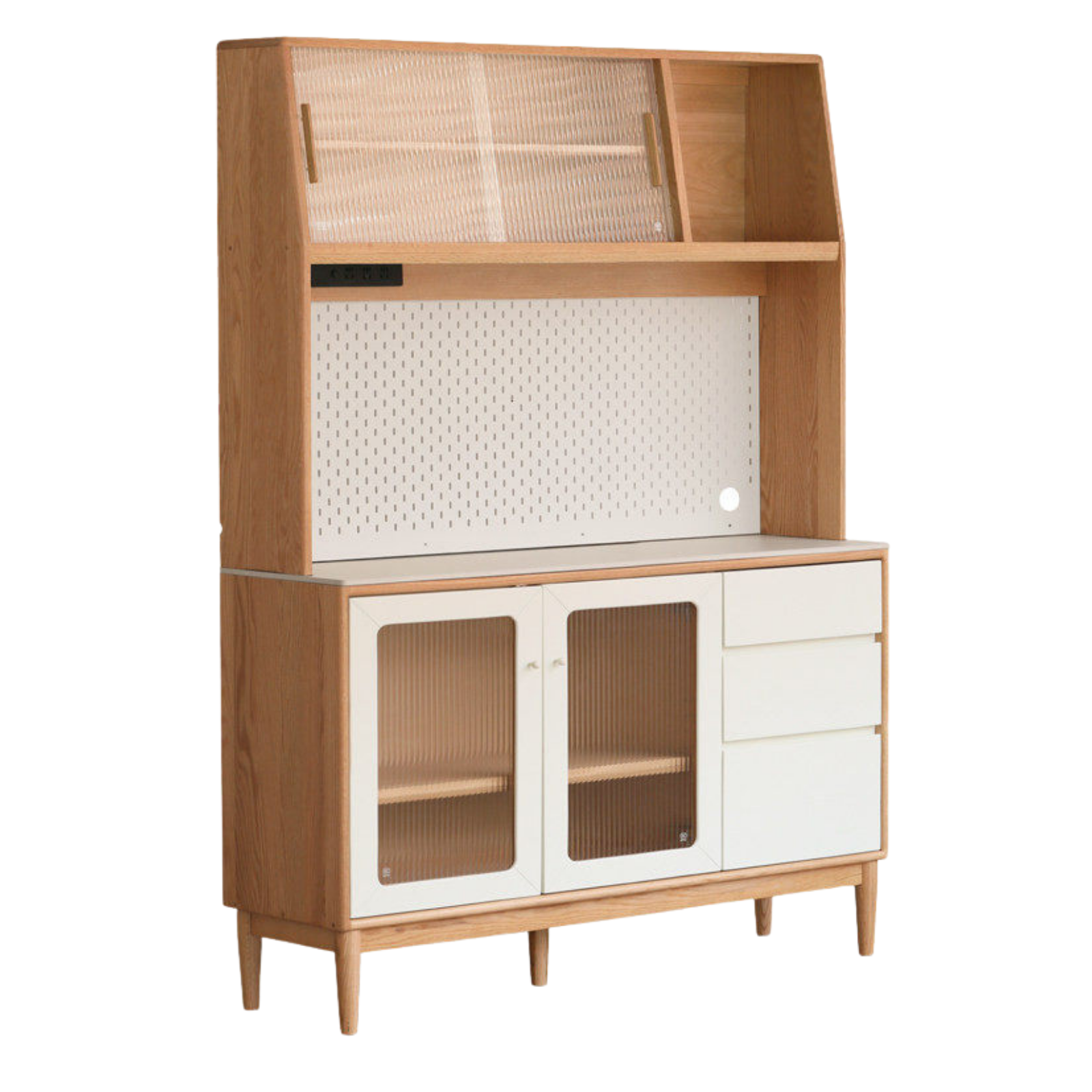 Oak Solid Wood Rock Board Sideboard