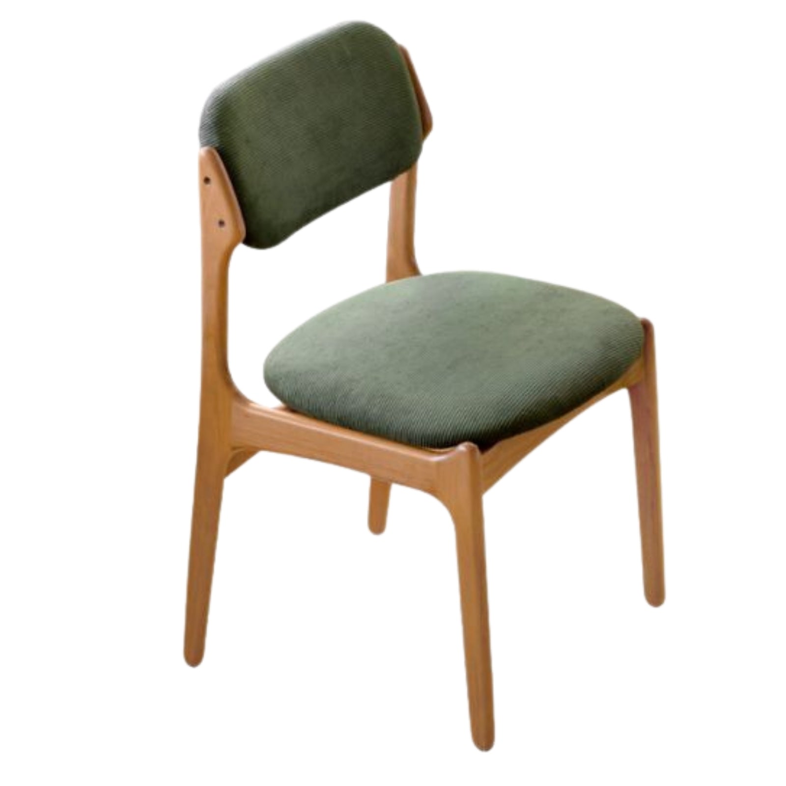 Set 4 pcs Cherry Solid Wood Vintage Dining Chairs Soft Bags Backrests