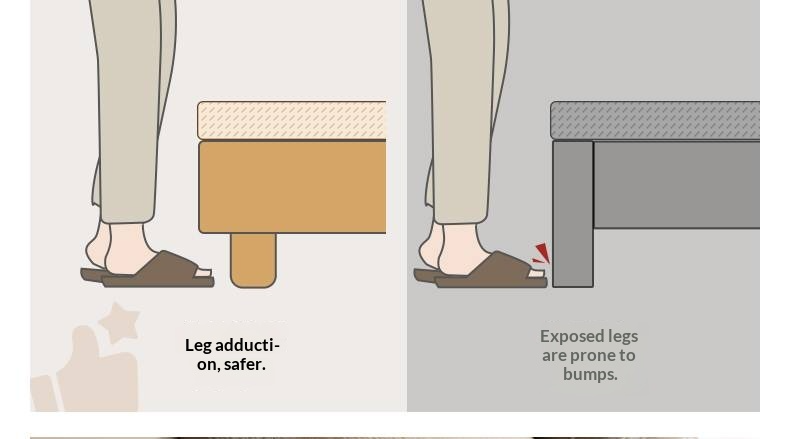 Oak Solid Wood Modern Platform Bed, Headboard-Free Box Bed