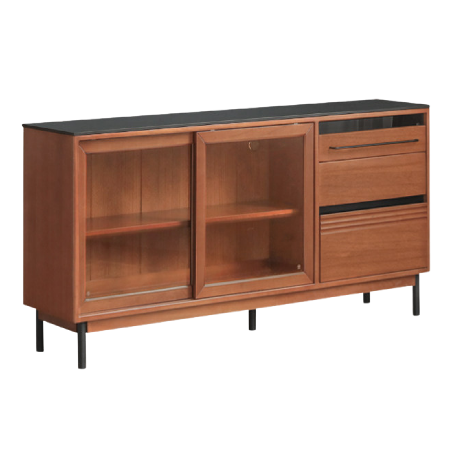 Poplar, Birch  Solid Wood Antique Style Dining Cabinet