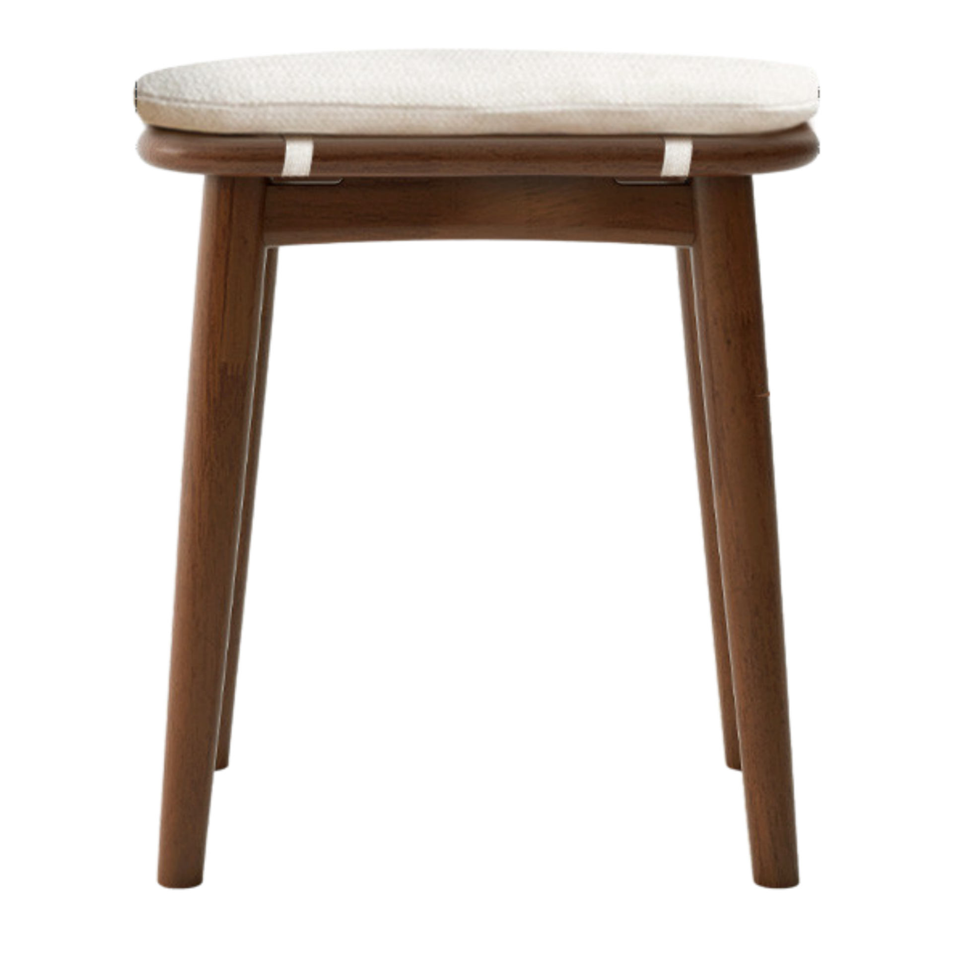 Black Walnut, Oak, Cherry, Sandalwood, Solid Rubberwood Light Luxury Makeup Stool