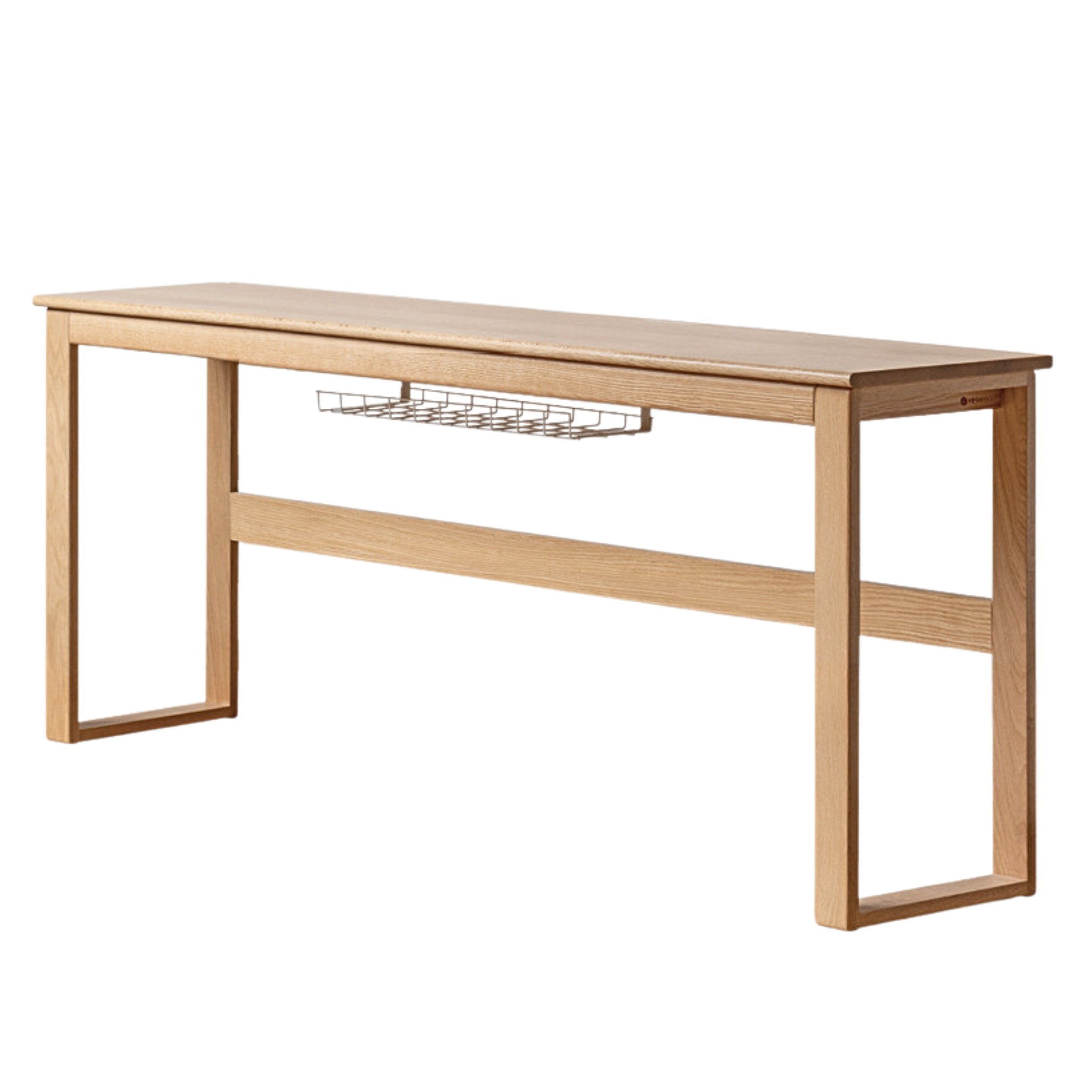 Oak solid wood long office desk-