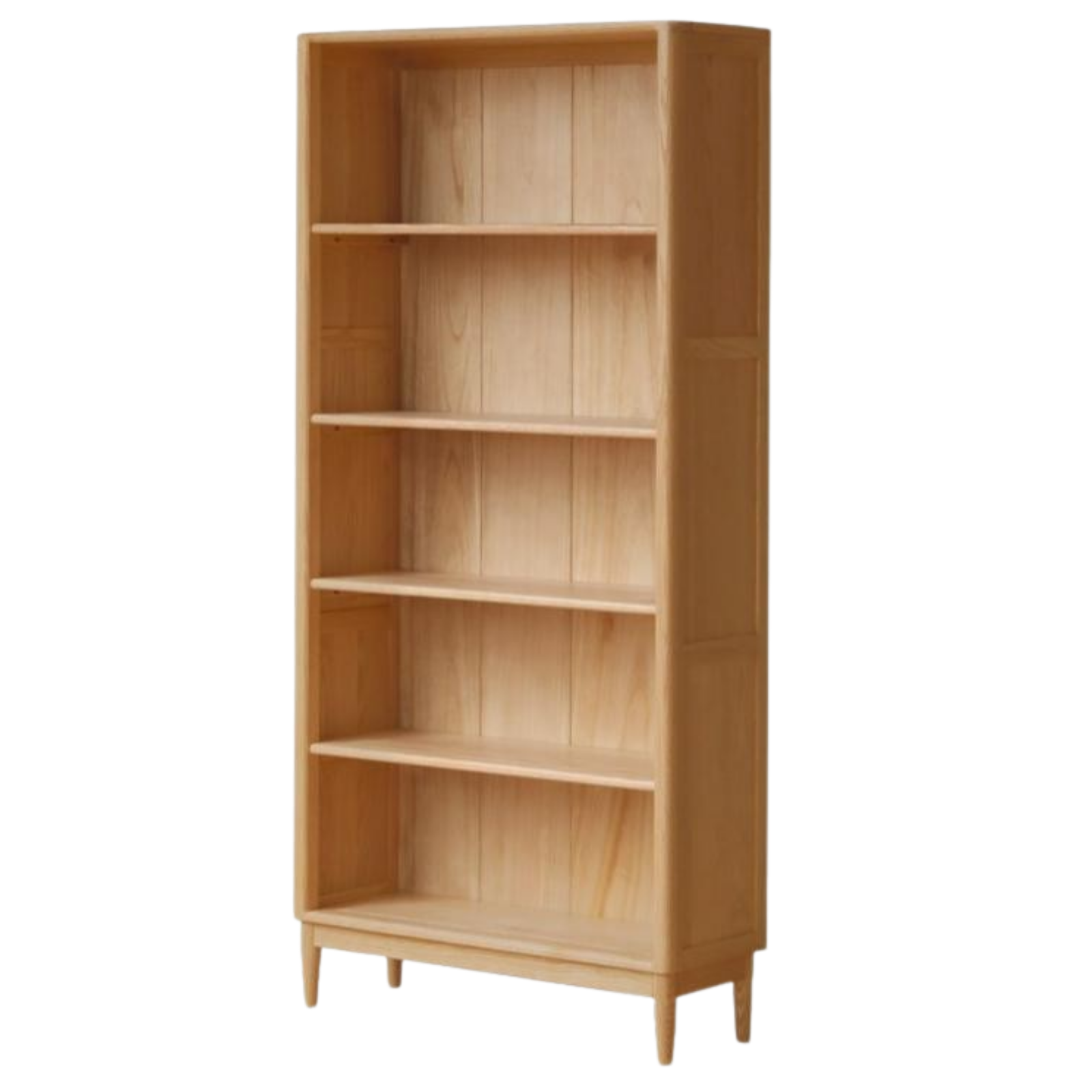 Oak, Ash Solid Wood Modern Glass Door Bookcase