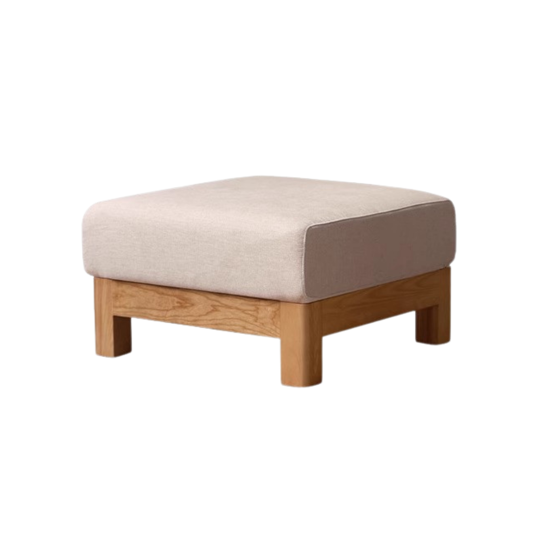 Oak, Ash, Poplar, Black Walnut Solid Wood Footstool Small Fabric Stool For Home