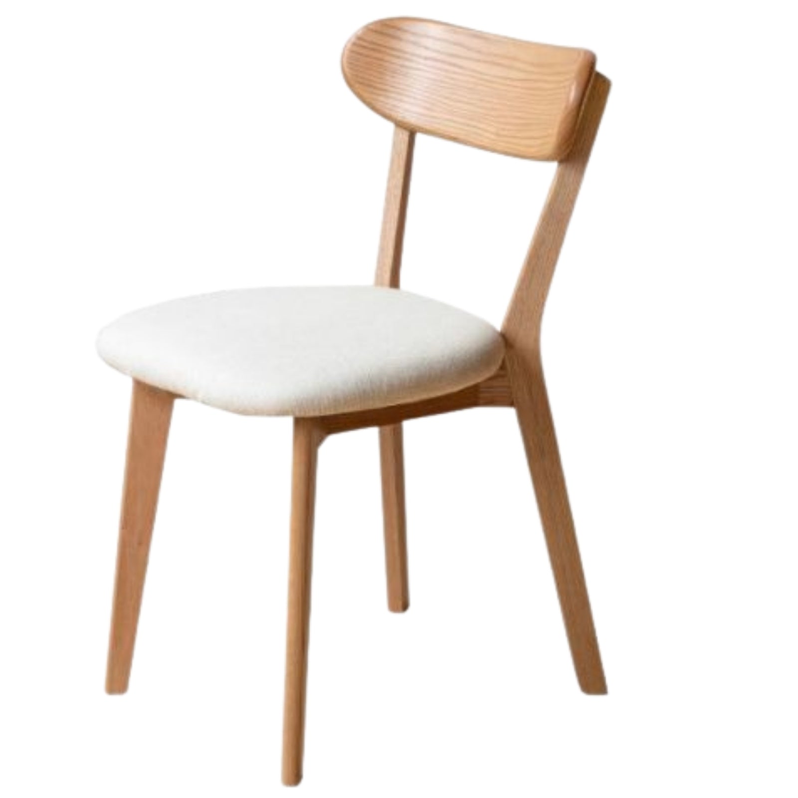 4 pcs -Oak Solid Wood Backrest Dining Chair