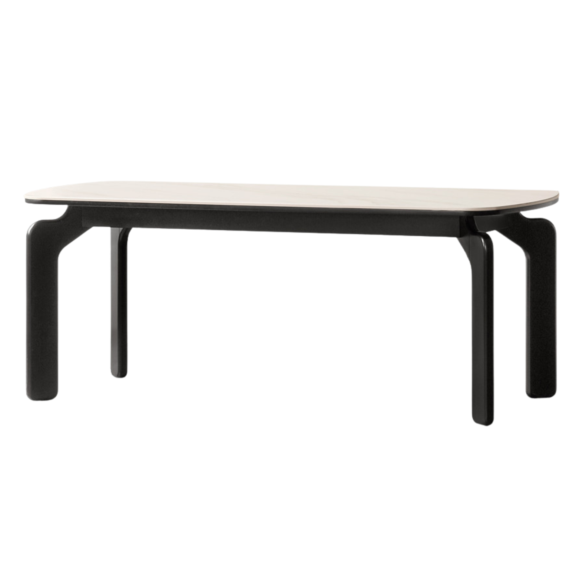 Solid Rubberwood Rock Board Dining Table