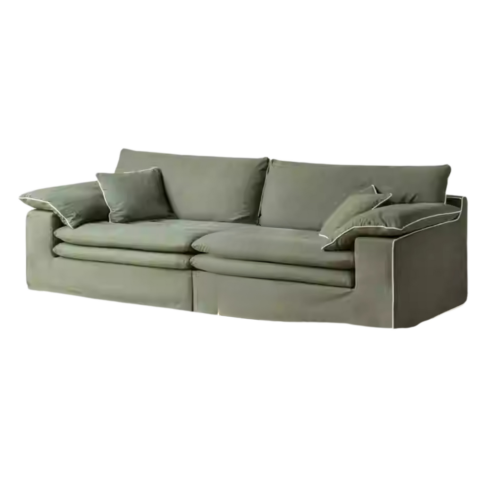 Cotton and Linen Sofa Wabi Sabi Style