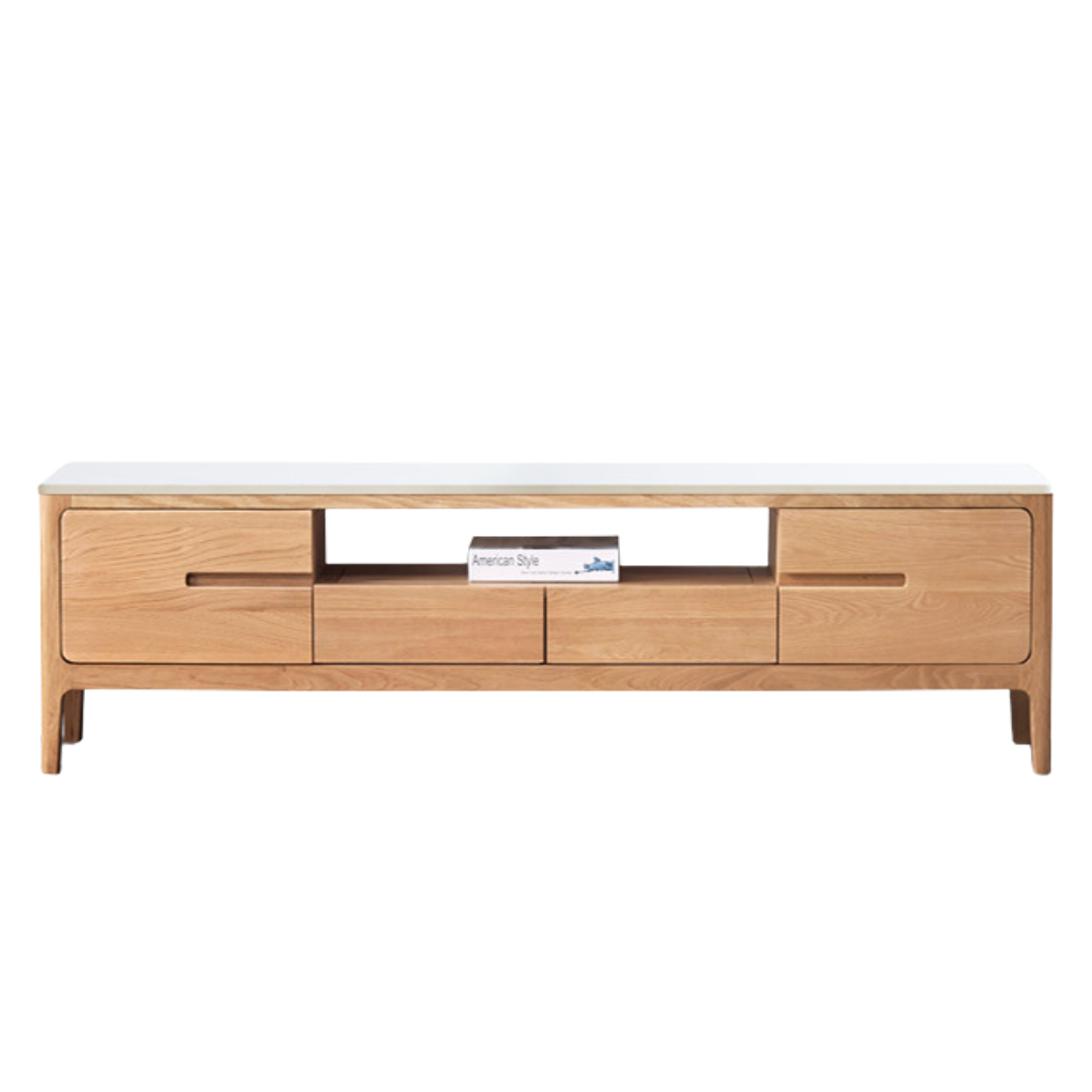 Oak Solid Wood TV Stand: