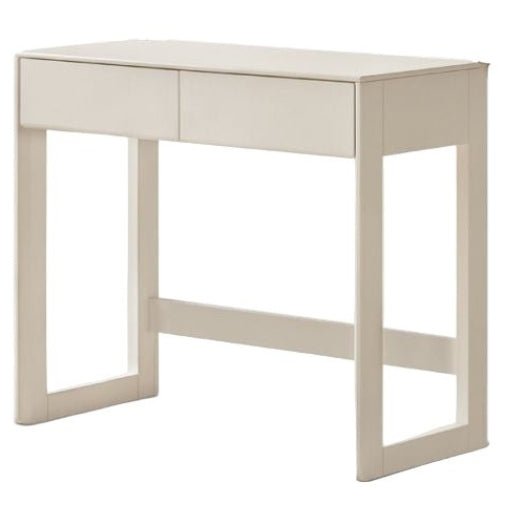 Solid Rubberwood White Cream Wind Dressing Table