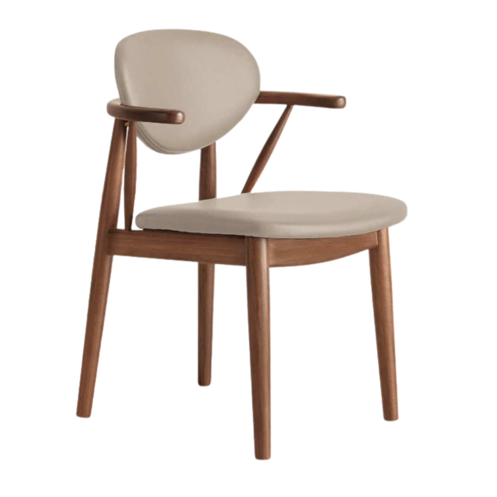 Black Walnut, Red Oak, Golden Sandalwood Dining Armchair