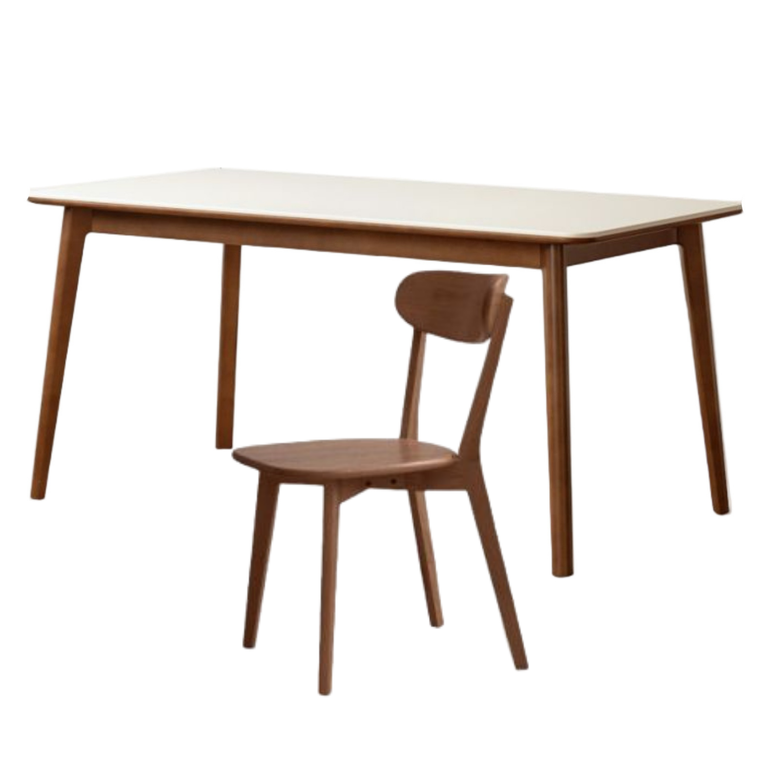 Beech Solid Wood Rock Board Dining Table