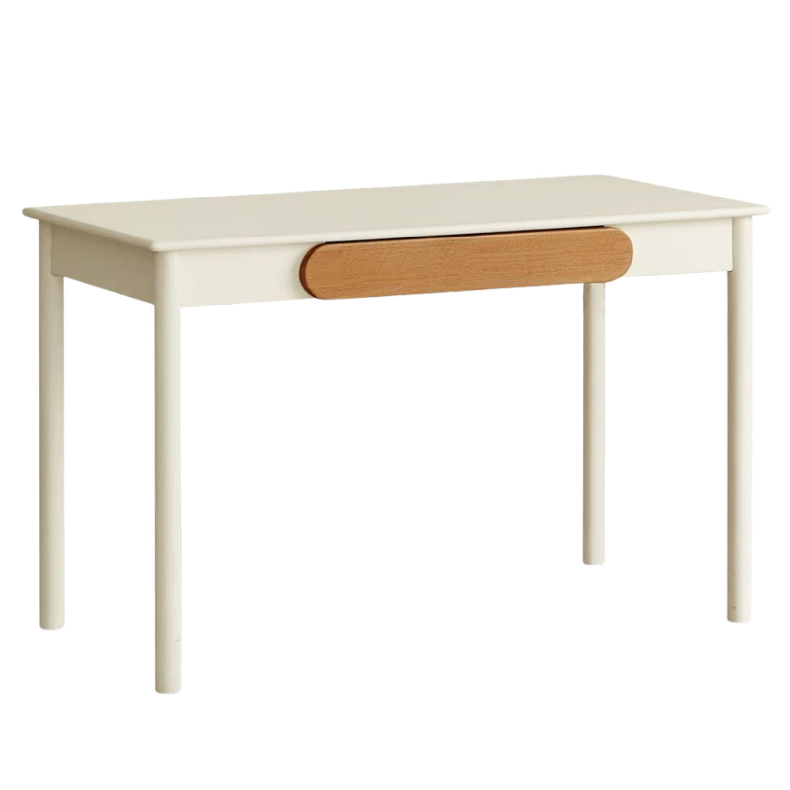 Solid RubberWood Cream Style Kids Writing Desk